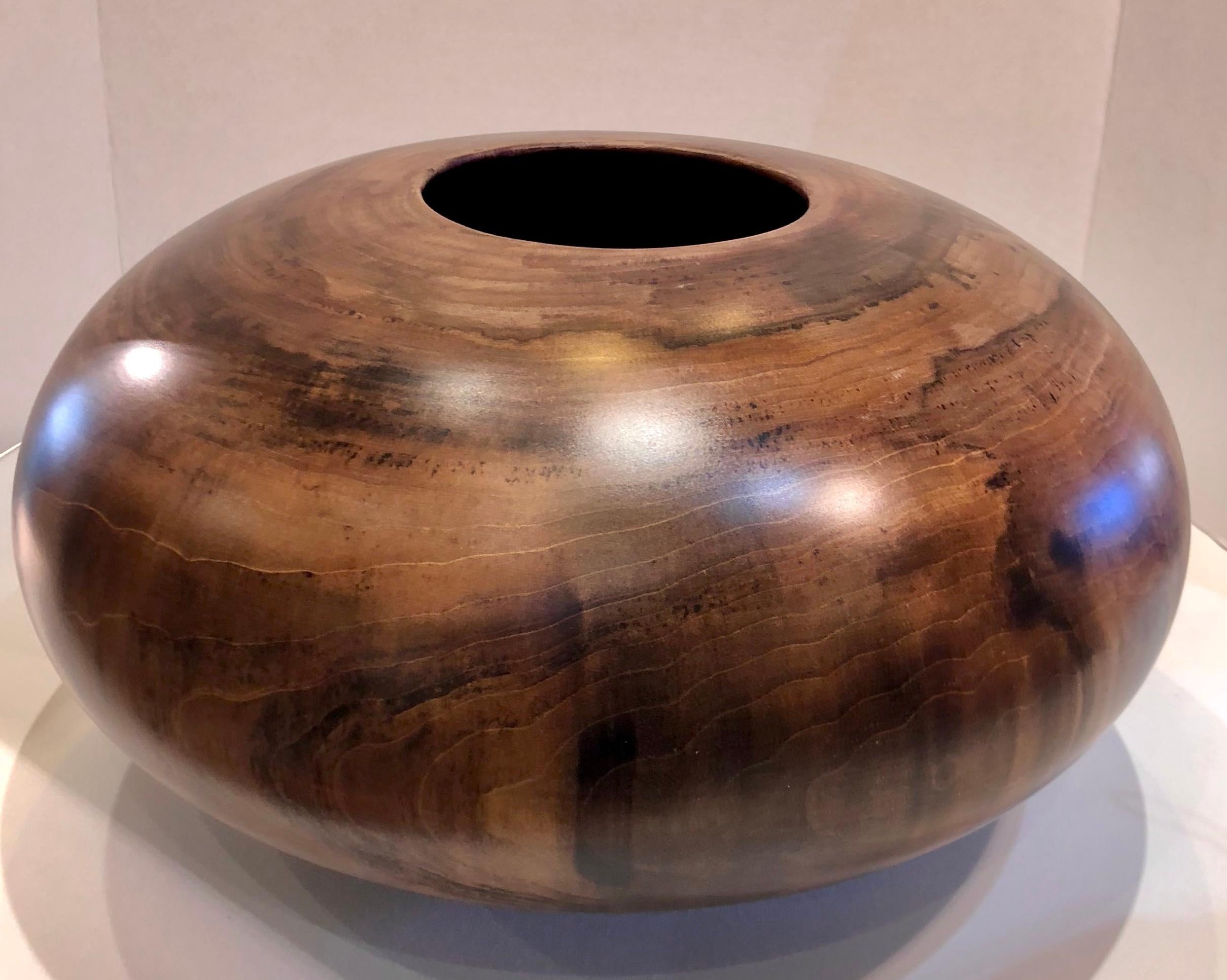Philip Moulthrop Large Scale Museum Quality Tulipwood Turned Vase Vessel Bowl 6