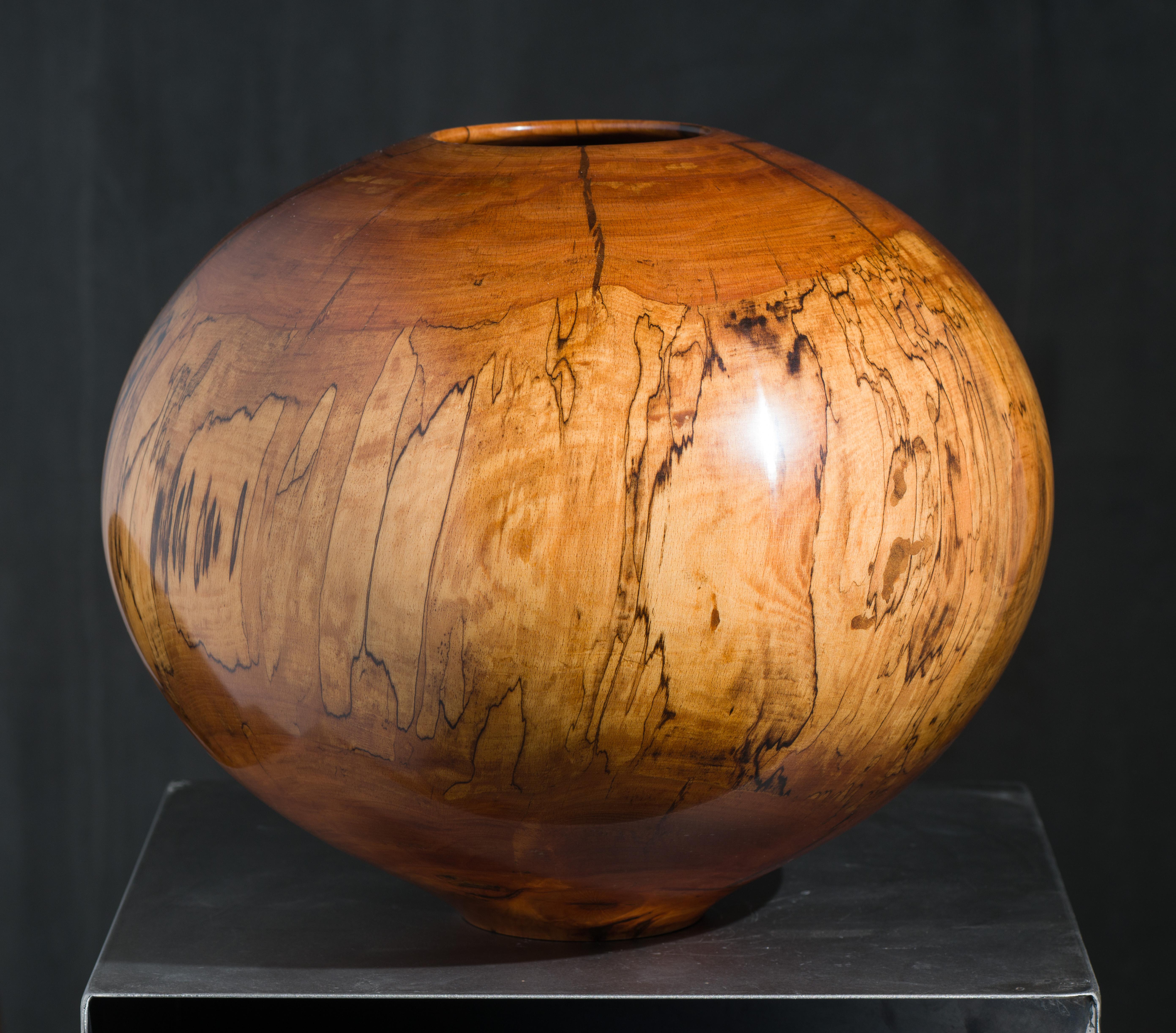 Spalted Beech 643 - Sculpture by Philip Moulthrop