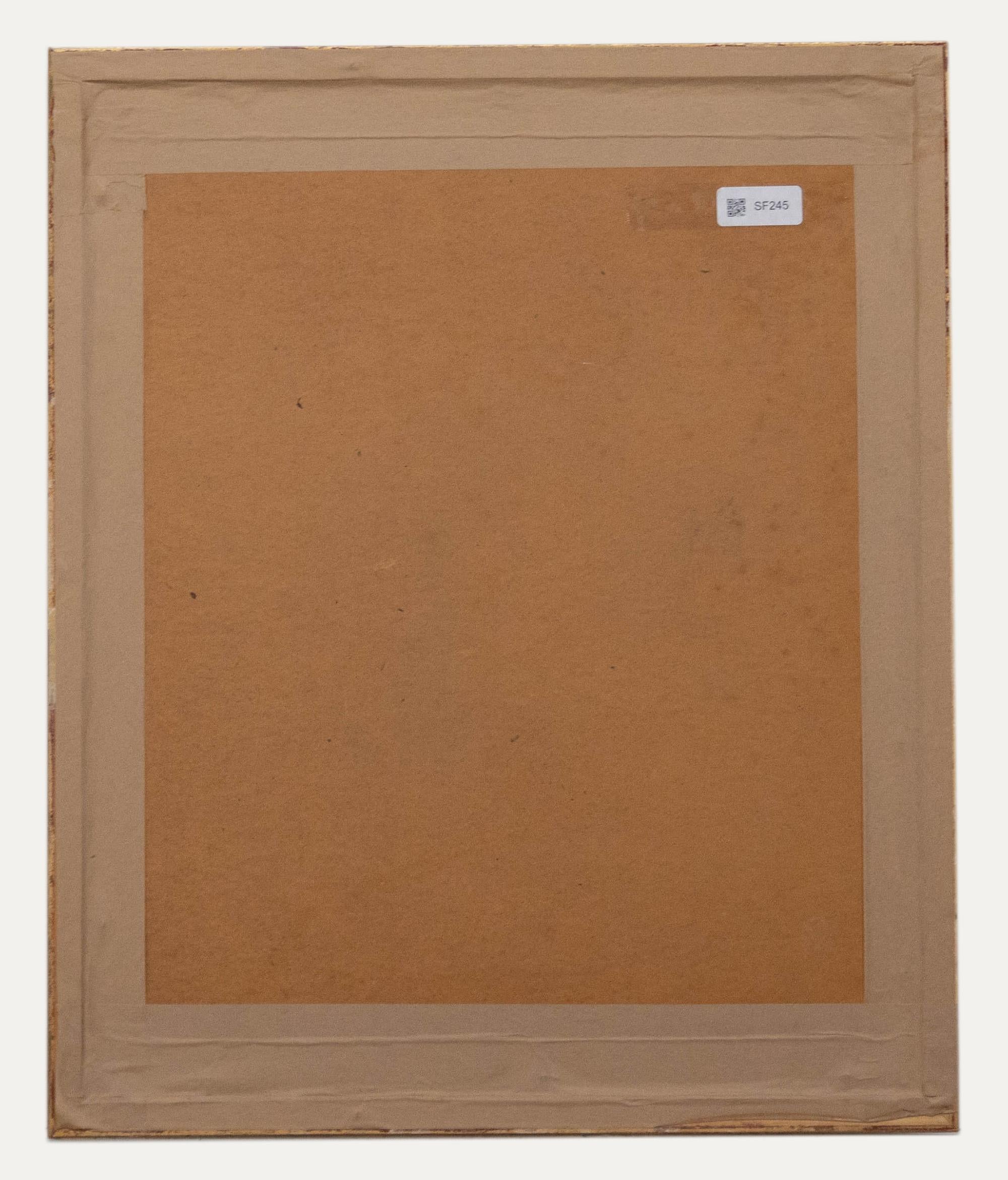 Attribut. Philip Naviasky (1894-1983) - Gerahmtes Ölgemälde, Porträt aus der Mitte des 20. Jahrhunderts im Angebot 2