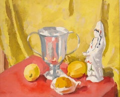 Philip Naviasky (1894-1983) - Mid 20th Century Oil, Still Life with a Figurine