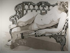 Nude on a Silver Bench
