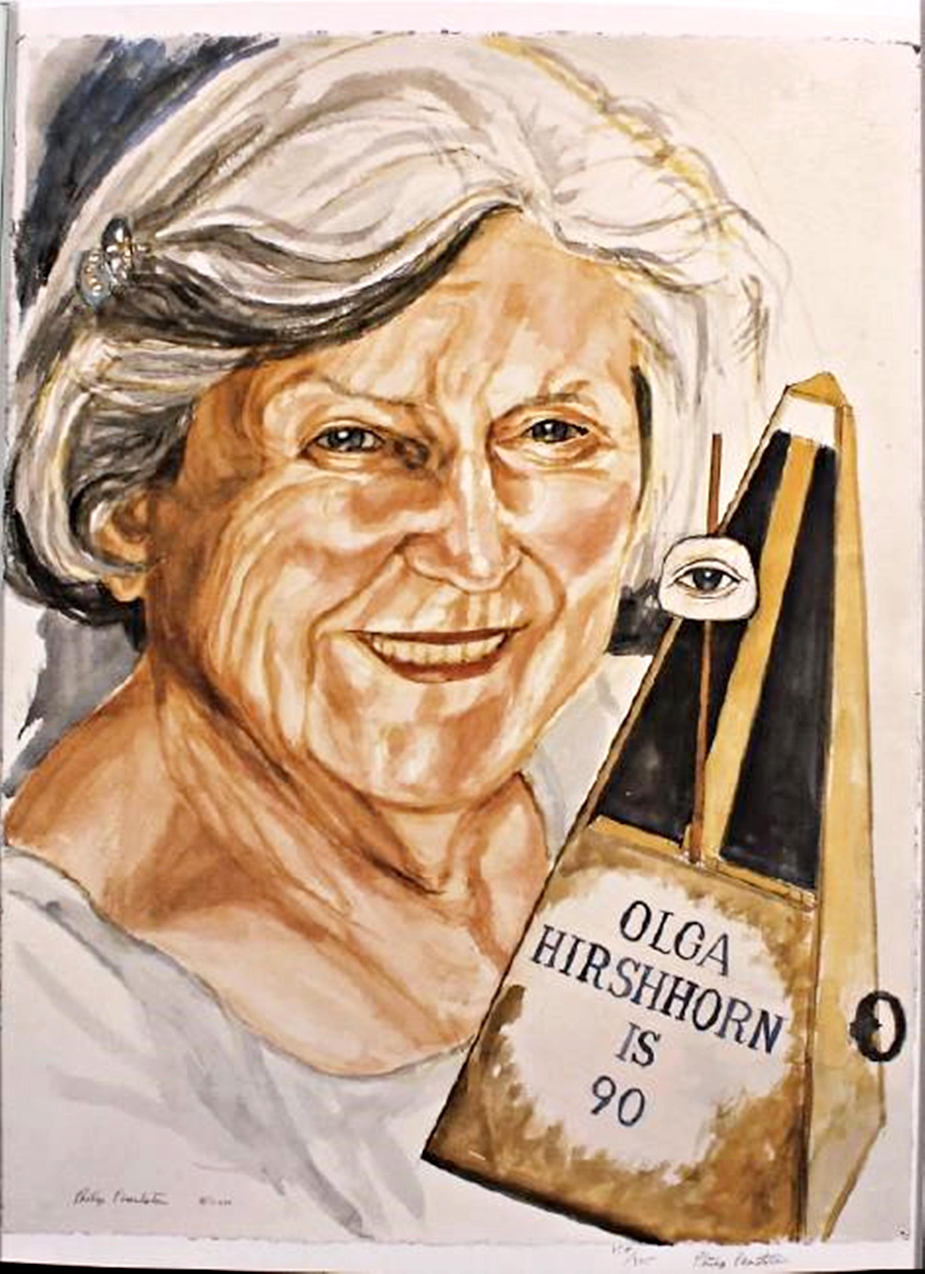 Olga Hirshhorn is 90, by world top realist artist, the late Philip Pearlstein