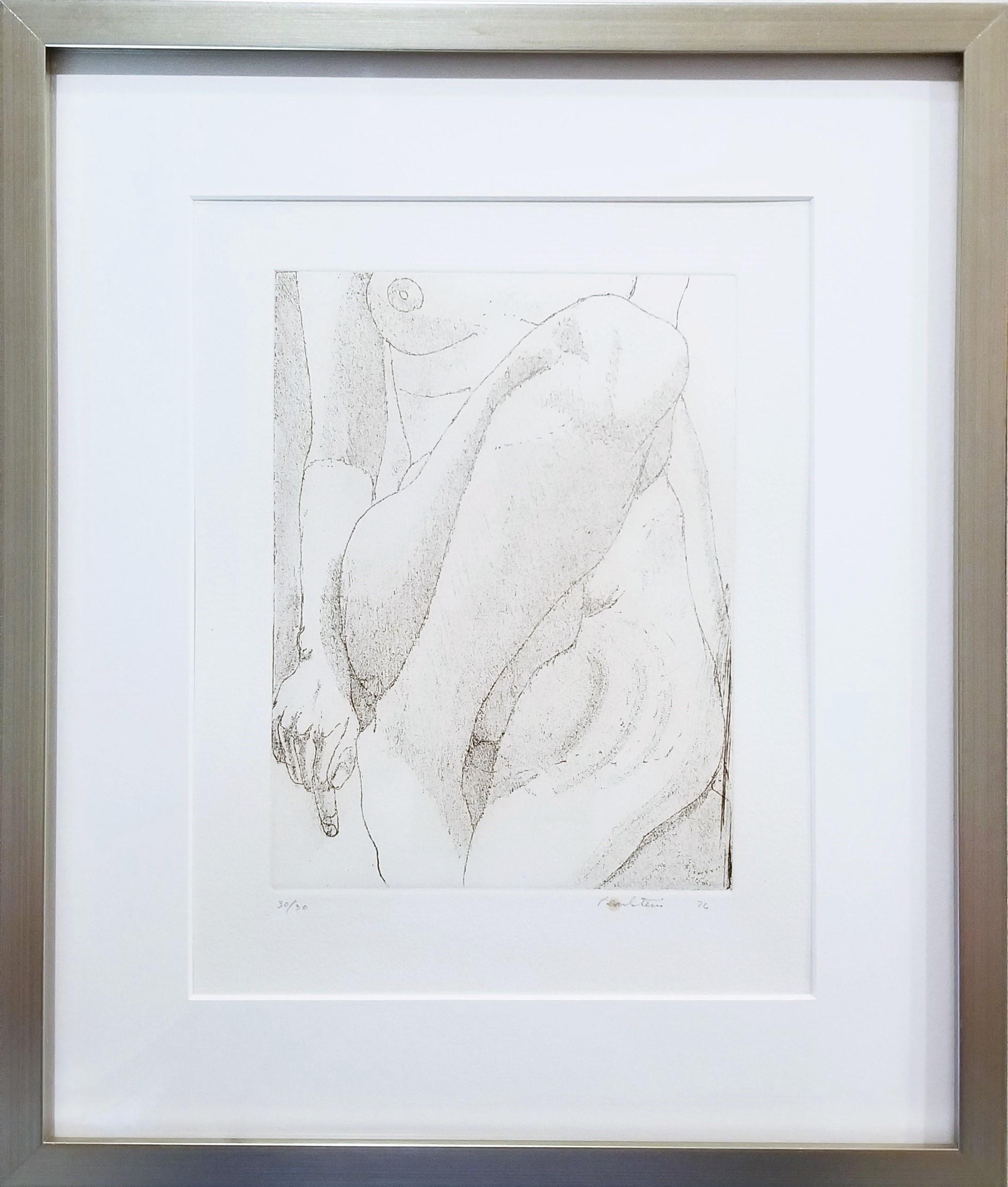 Small Nude /// Philip Pearlstein Etching Figurative Female Post-War New York Art For Sale 1