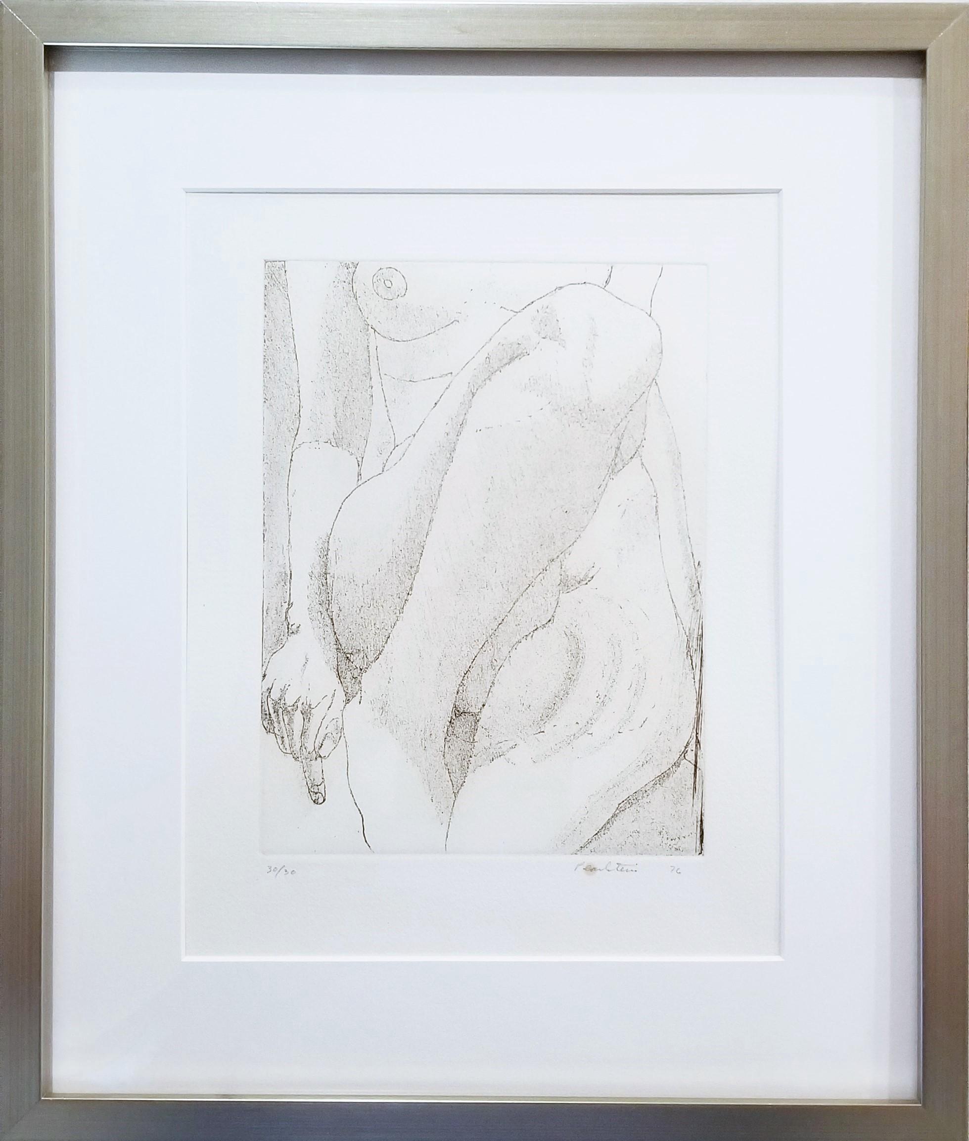 Pequeño desnudo /// Philip Pearlstein Aguafuerte Figurativo Femenino Arte neoyorquino de posguerra en venta 1