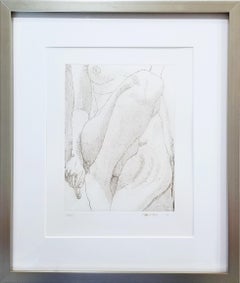 Piccolo nudo /// Philip Pearlstein Acquaforte Figurativa Femminile Arte del dopoguerra New York