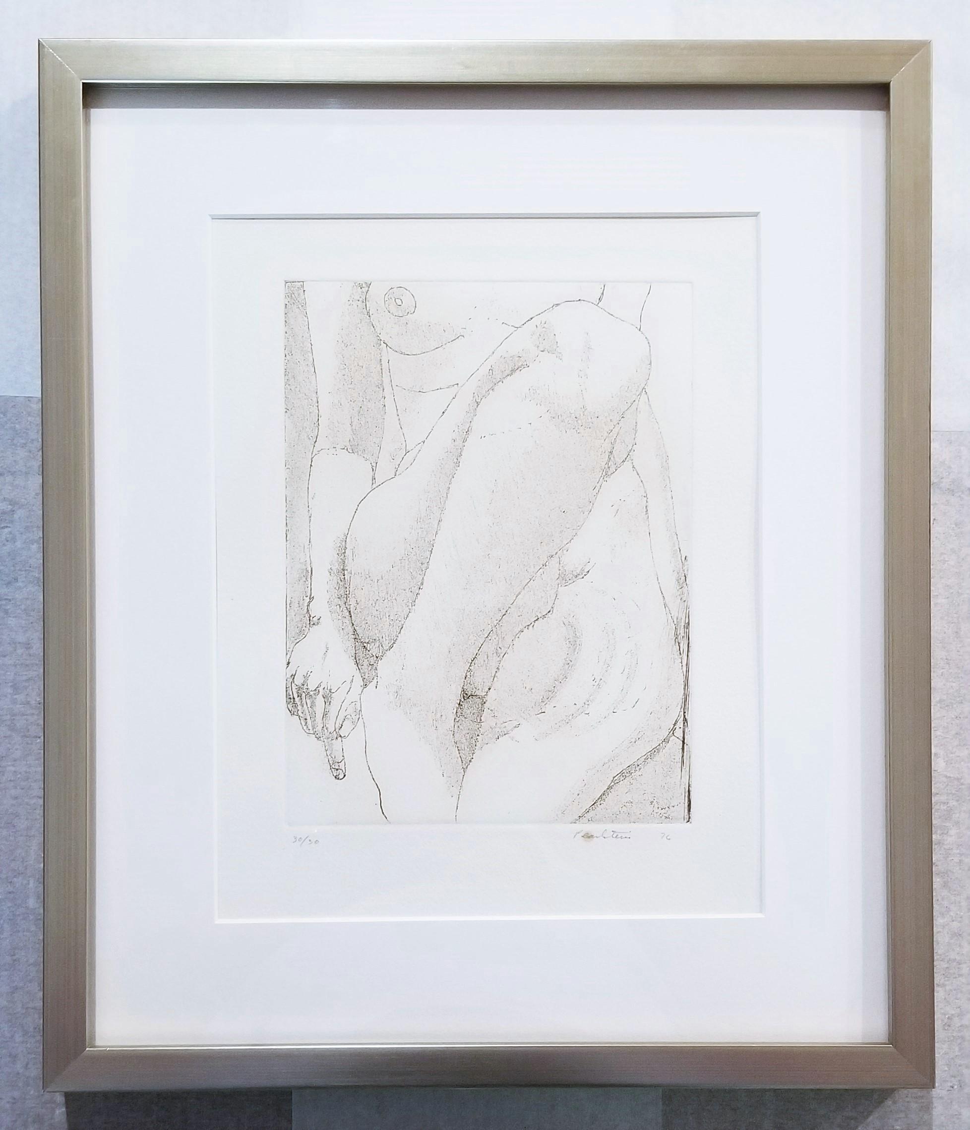 Small Nude /// Philip Pearlstein Etching Figurative Female Post-War New York Art For Sale 2