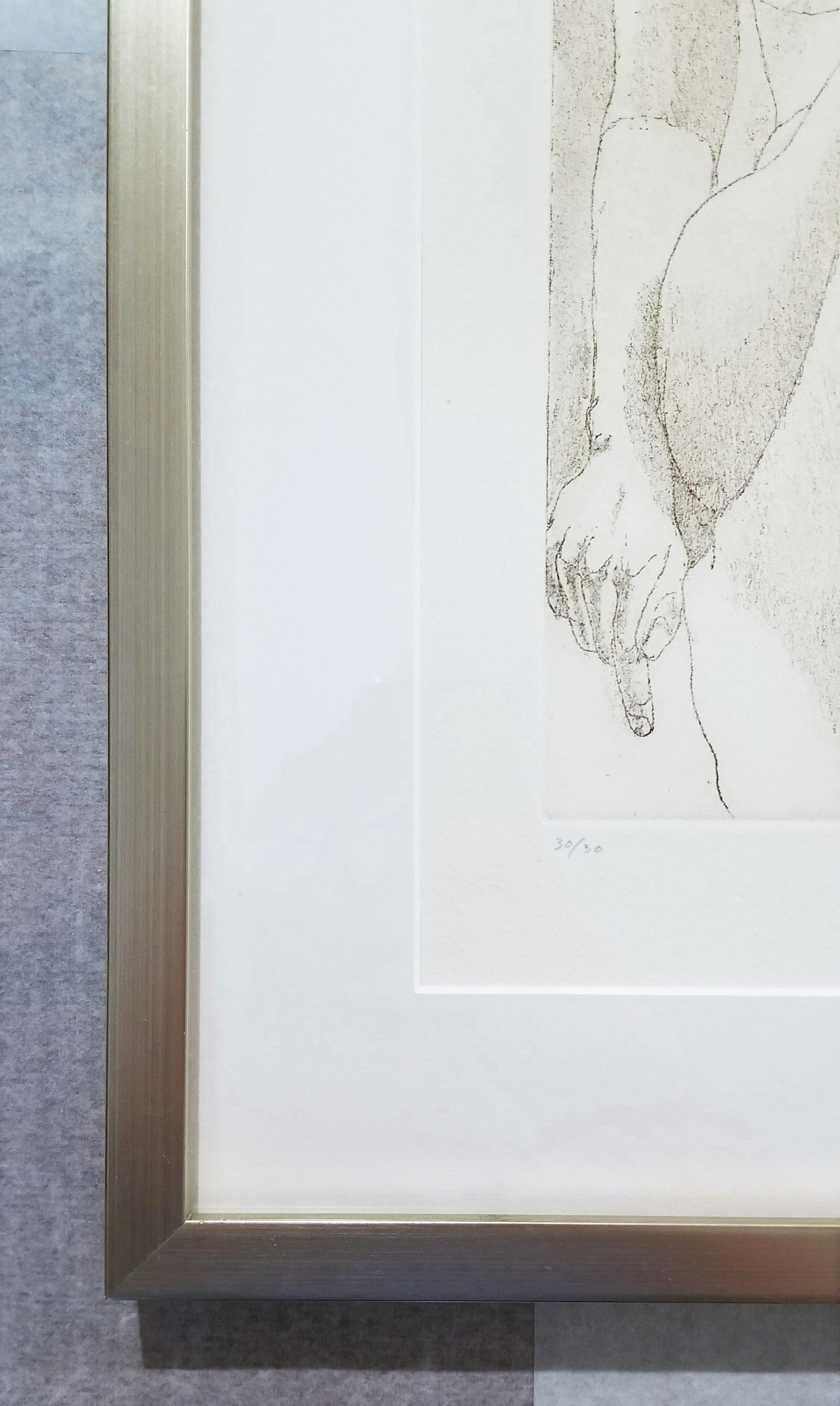 Petit nu /// Philip Pearlstein, gravure figurative féminine d'après-guerre, New York Art en vente 3