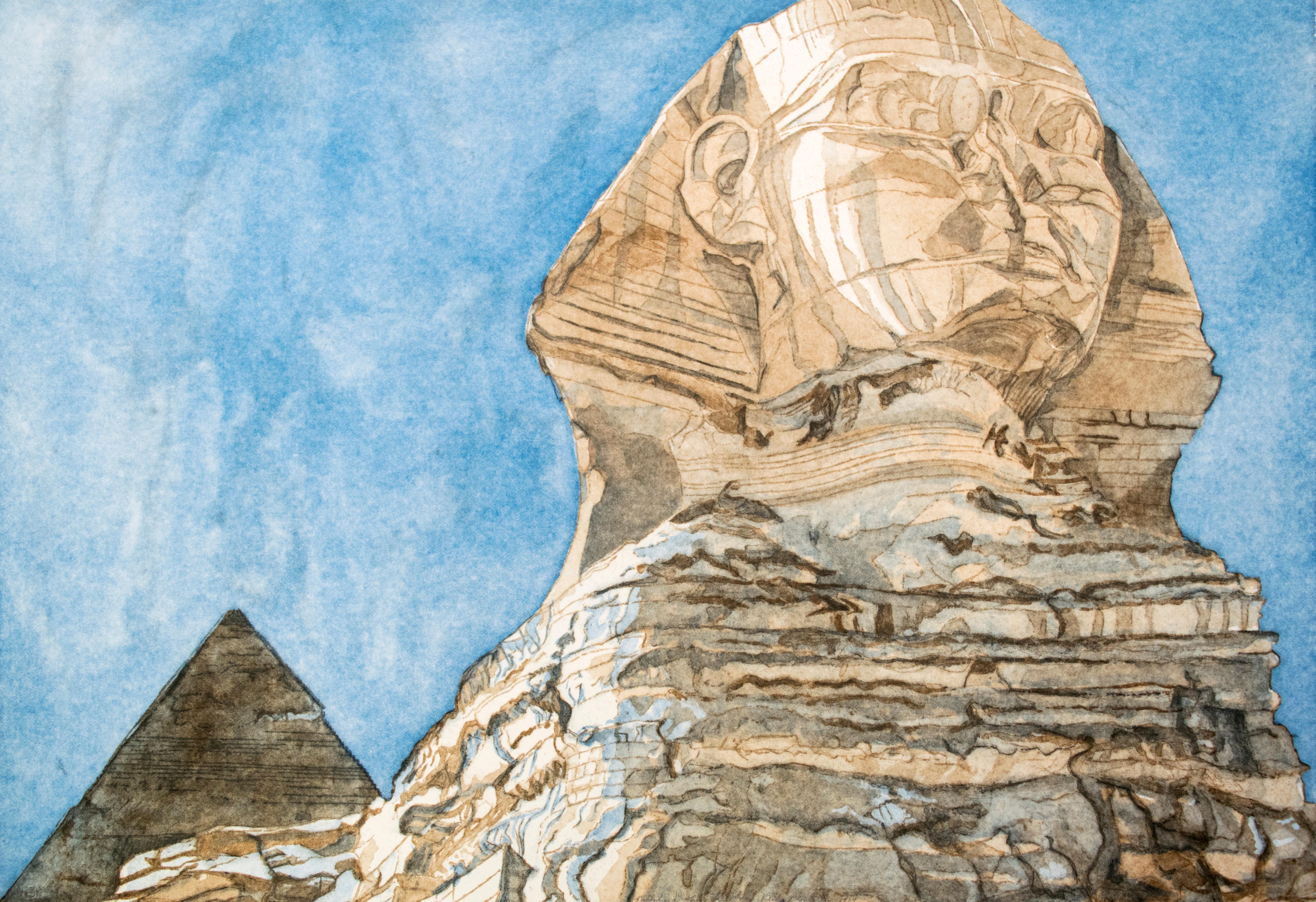Philip Pearlstein Landscape Print - Sphinx