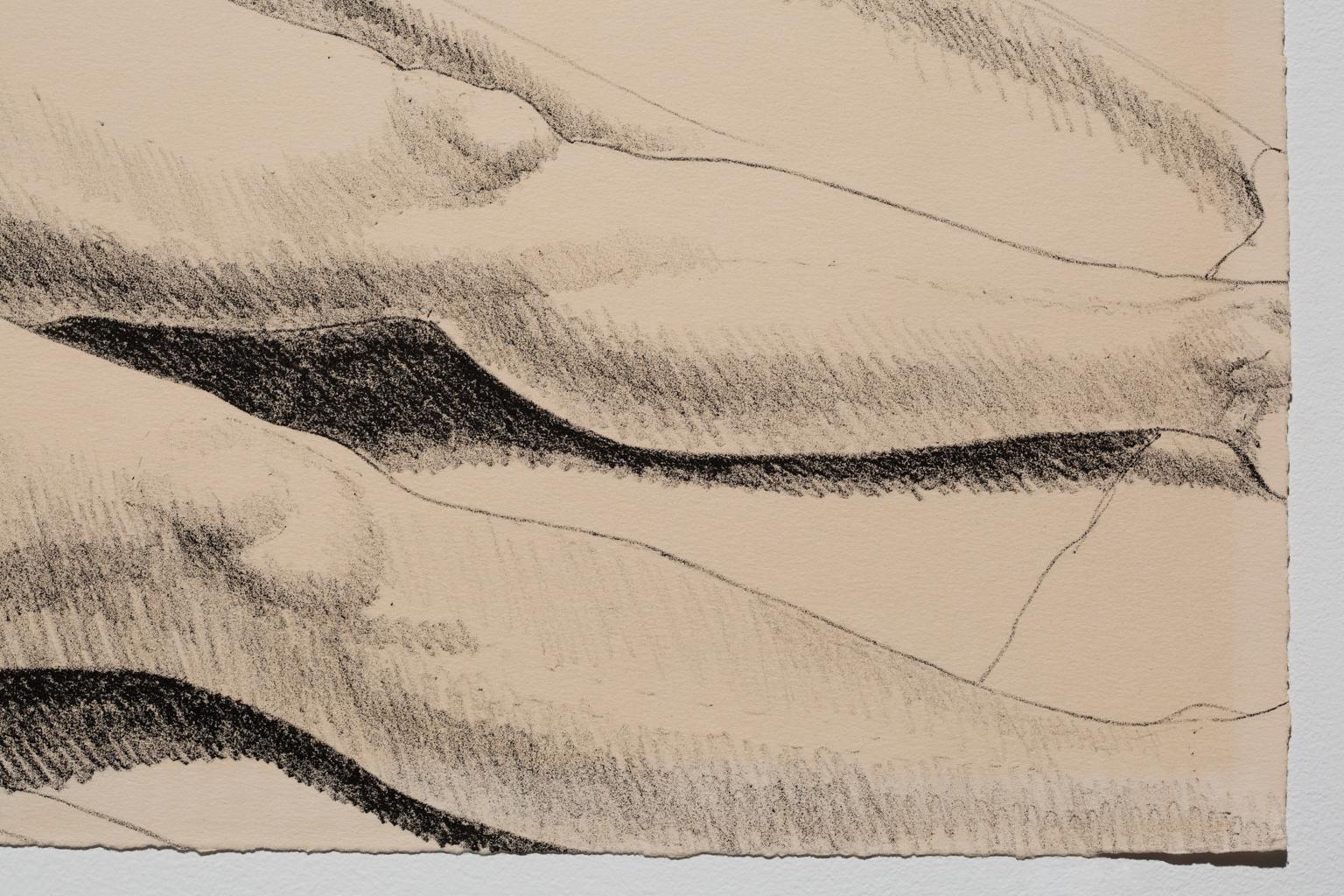 „Two Reclining Nudes“ Lithographie auf Papier, figurativ, weibliche Akte (Beige), Nude Print, von Philip Pearlstein