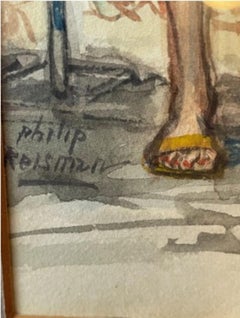 "Teenagers, Coney Island" Philip Reisman, Outdoor Scene, Coney Island, New York