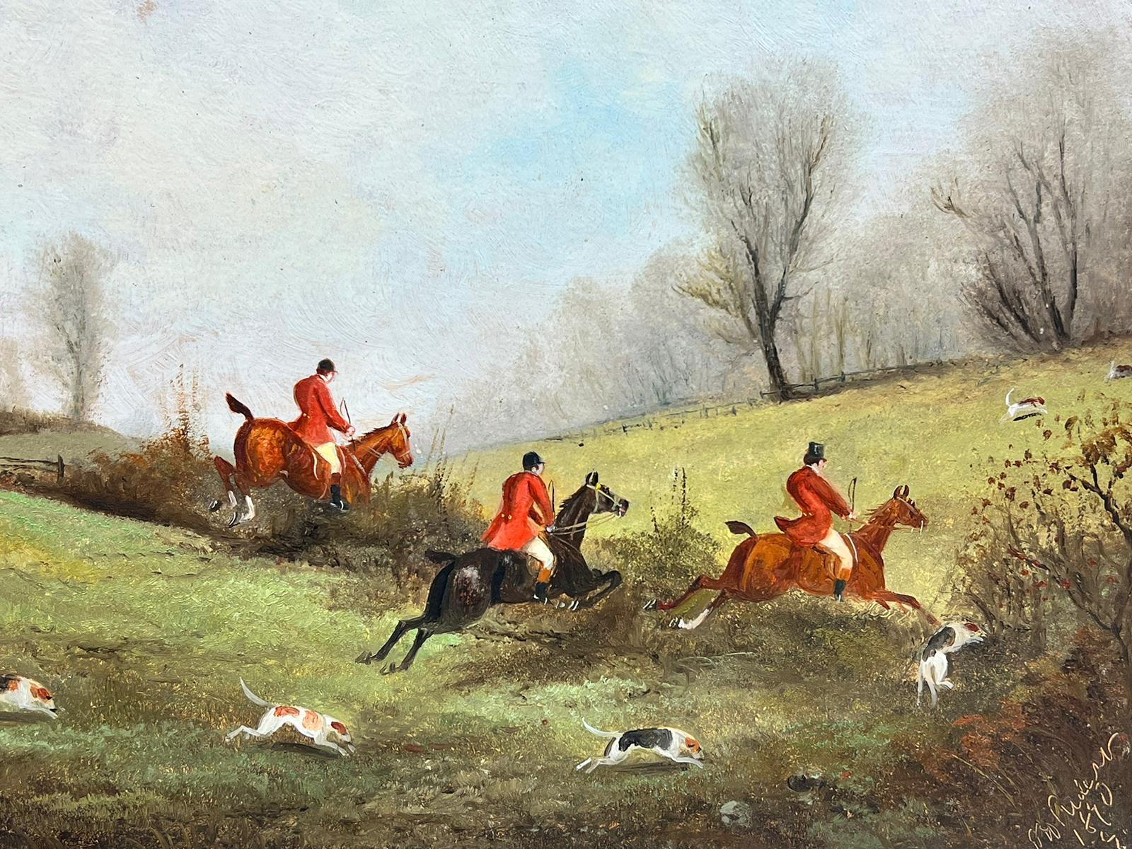 old fox hunting painting