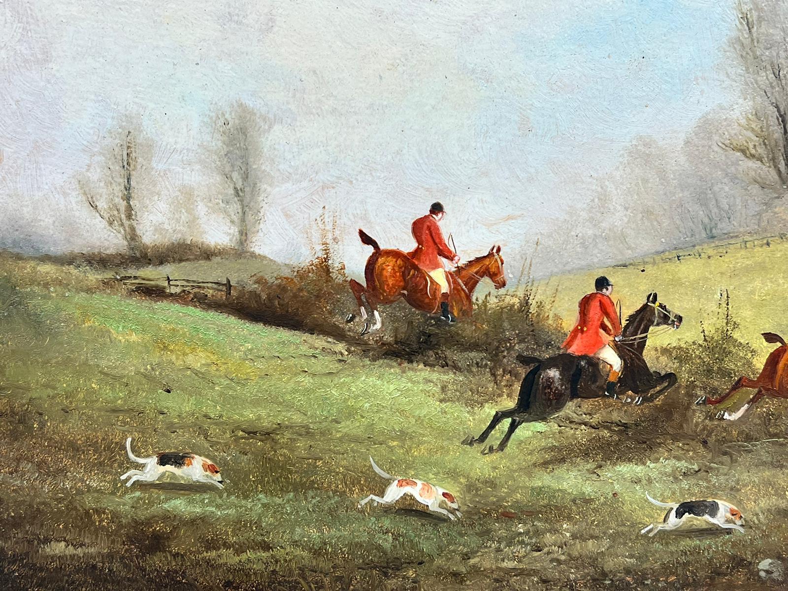 Superb oil painting by the very popular English sporting artist, Philip Rideout (circa 1850-1920). 

signed oil on paper mounted in a frame
dated
framed: 14 x 18 inches
paper: 8.25 x 12 inches

Rideout is one of Englands most popular sporting