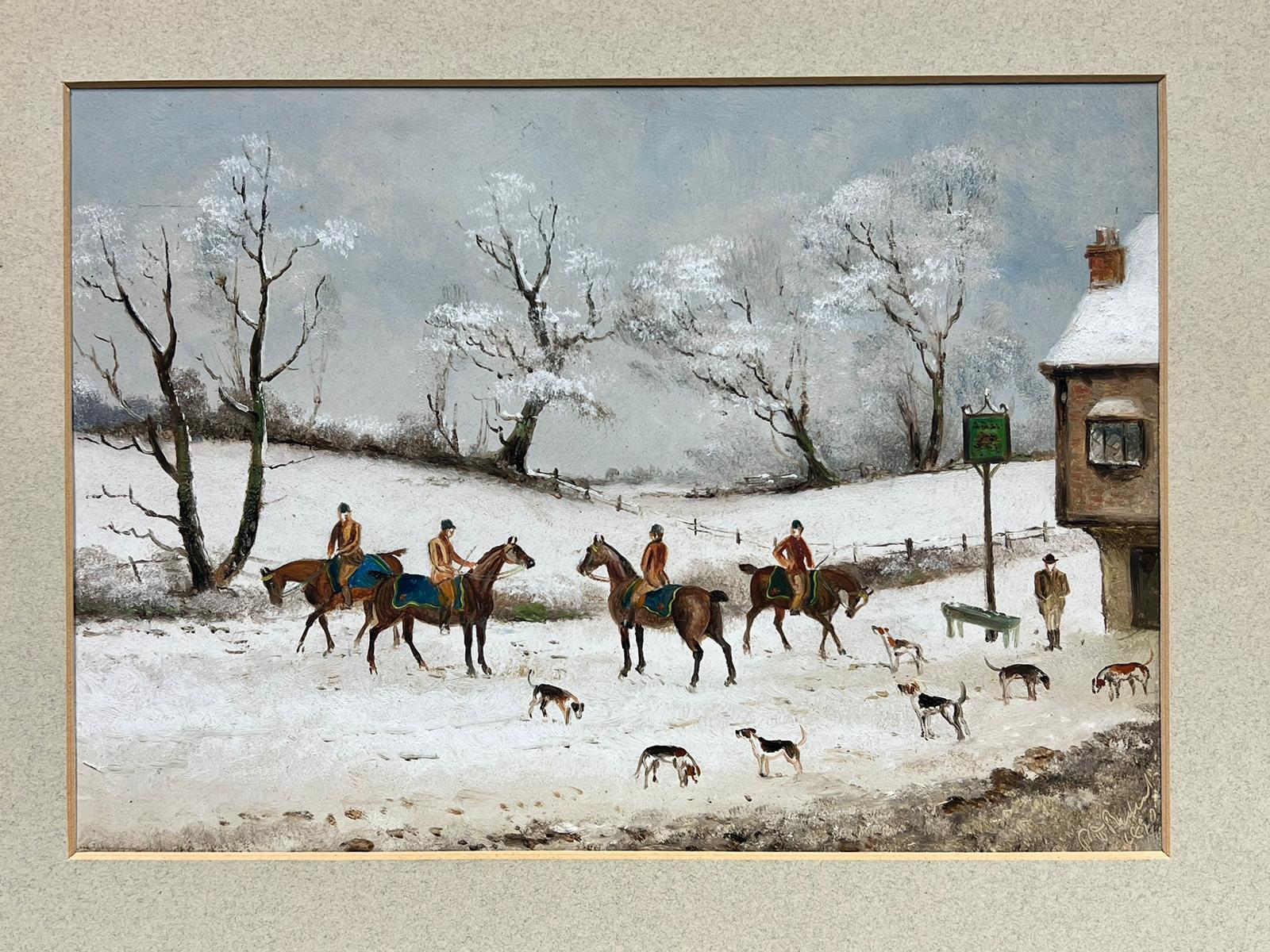 Superb oil painting by the very popular English sporting artist, Philip Rideout (circa 1850-1920). 

signed oil on paper mounted in a frame
framed: 14 x 16.5 inches
paper: 8 x 11 inches

Rideout is one of Englands most popular sporting artists of