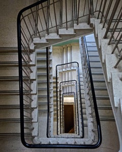 DECO-RATIVE STAIRCASE - CONTEMPORARY COLOUR PHOTOGRAPH BY PHILIP SHALAM 