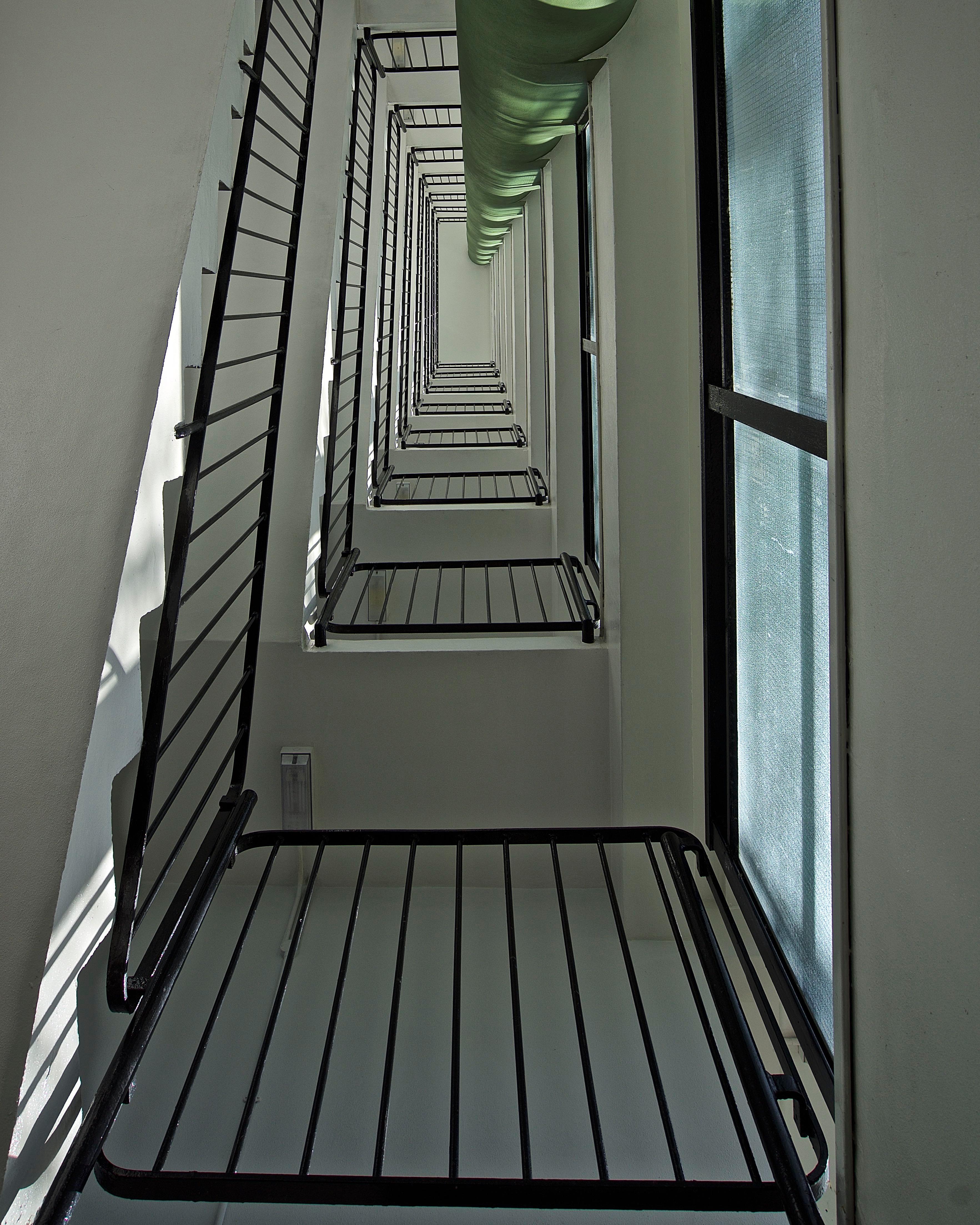Philip Shalam Color Photograph - GOING UP - CONTEMPORARY PHOTOGRAPHY - COLOUR PHOTOGRAPH- STAIRCASE 