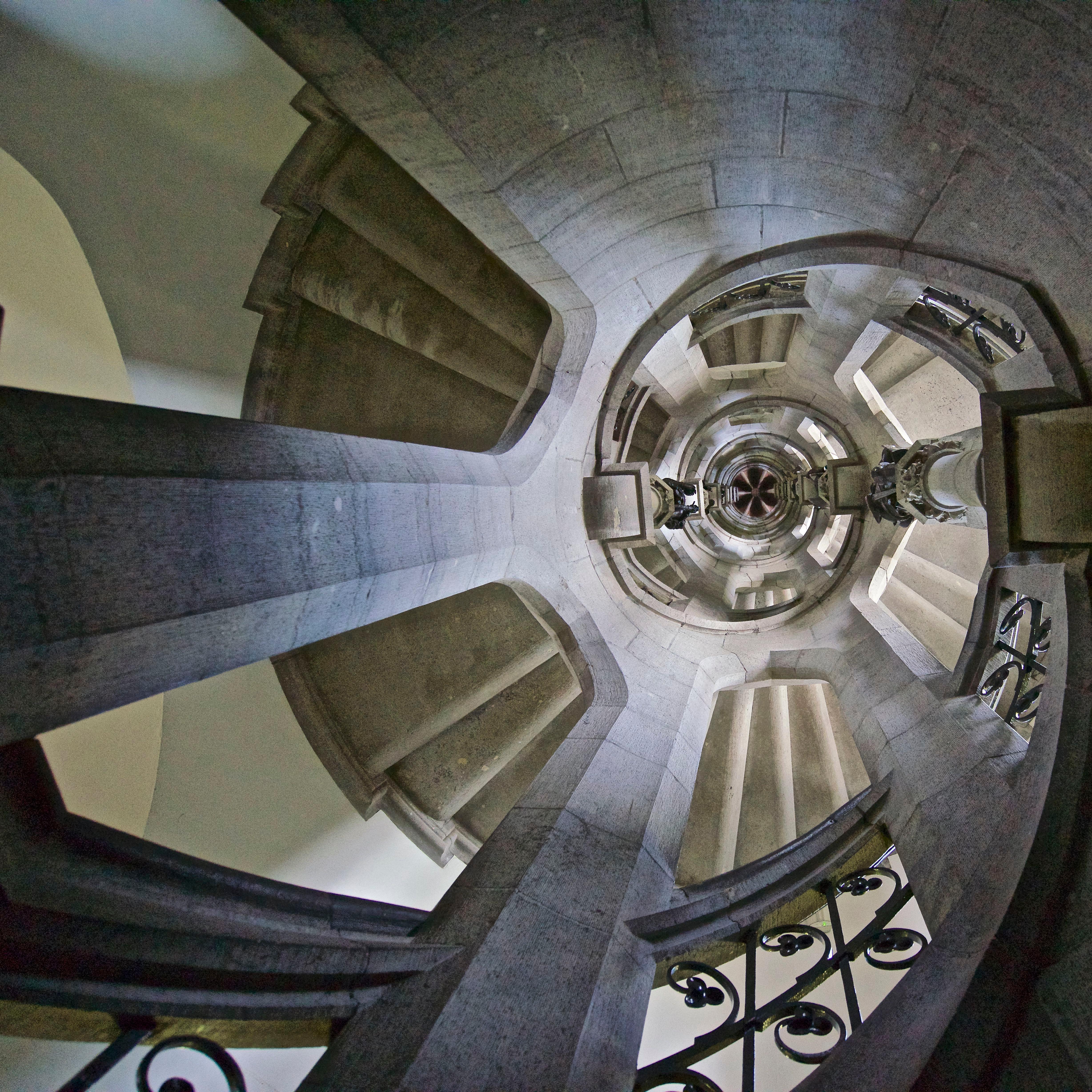 Philip Shalam Abstract Photograph - GOTHIC - CONTEMPORARY PHOTOGRAPHY - COLOUR PHOTOGRAPH - STAIRCASE