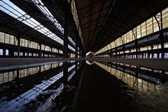 SOLARIS - CONTEMPORARY PHOTO - COLOUR PHOTO - WAREHOUSE - RAIN - REFLECTION