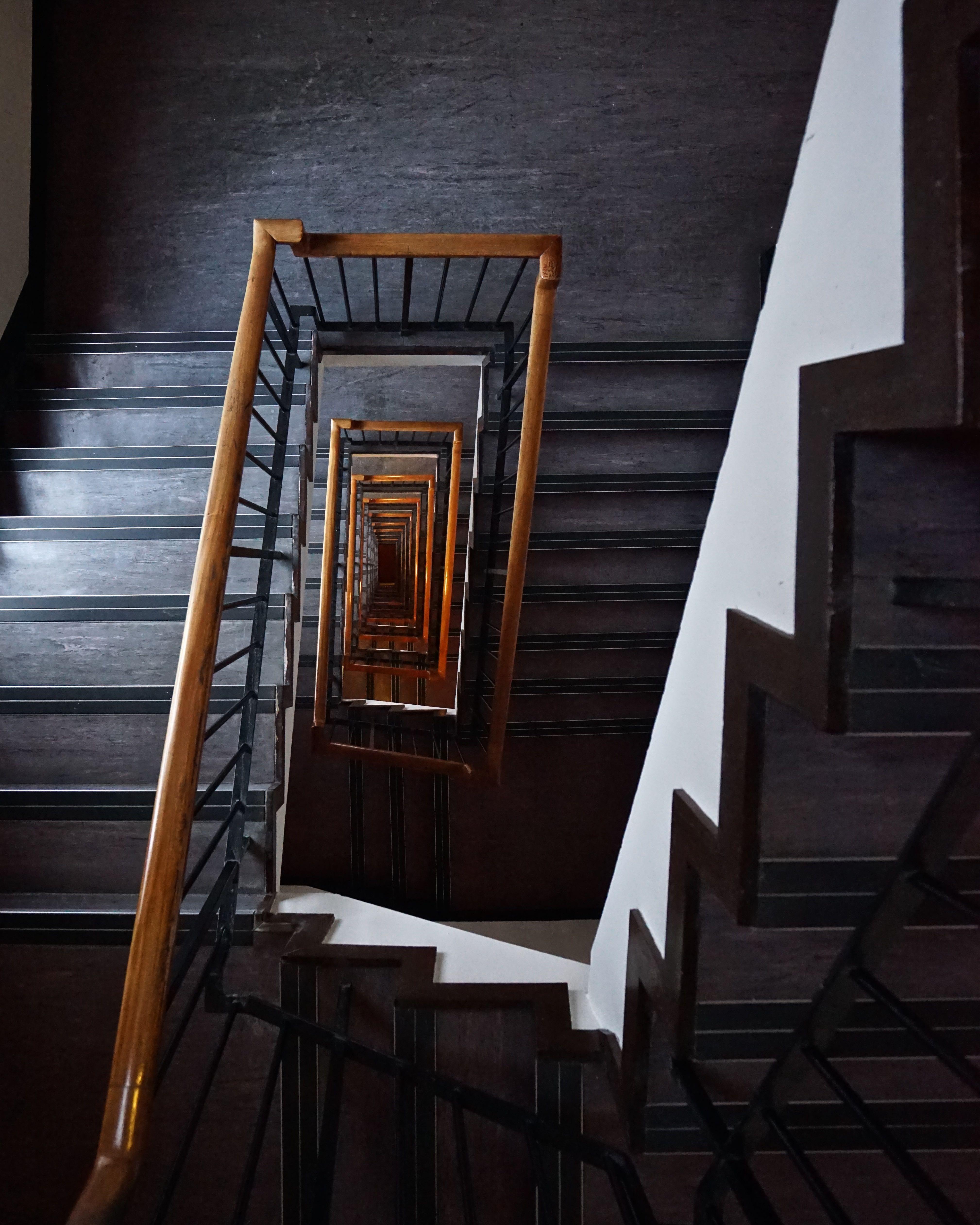 Philip Shalam Color Photograph - WHITE FLASH - STAIRCASE - LIGHTNING - PHOTOGRAPH BY PHILIP SHALAM