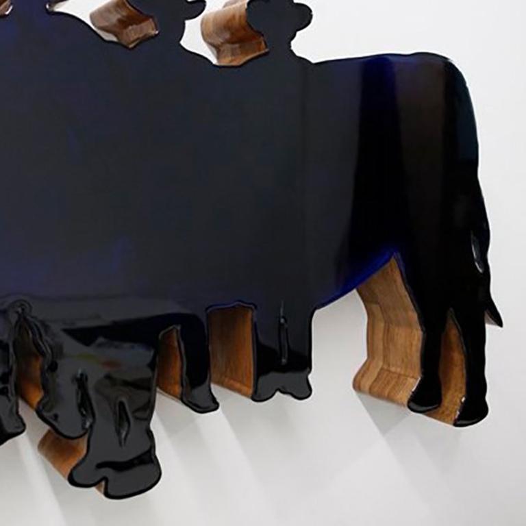 Sculpture murale contemporaine « Bull » ( taureau du prix) en vente 1