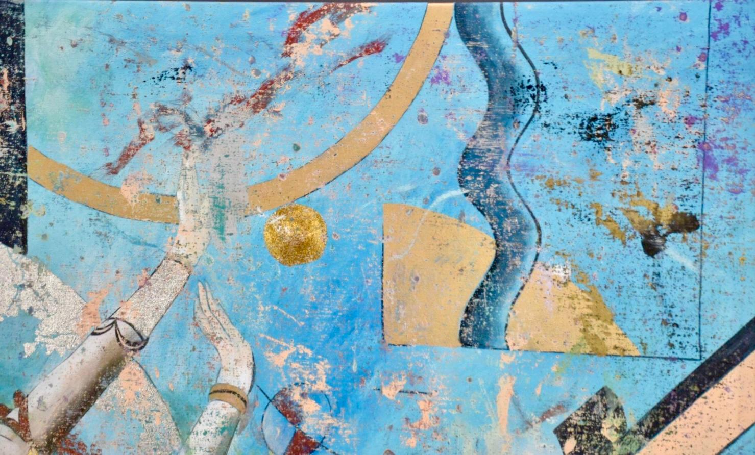 20. Jahrhundert Philip S. Read (1927-2000) Acryl auf Leinwand Gemälde mit dem Titel 