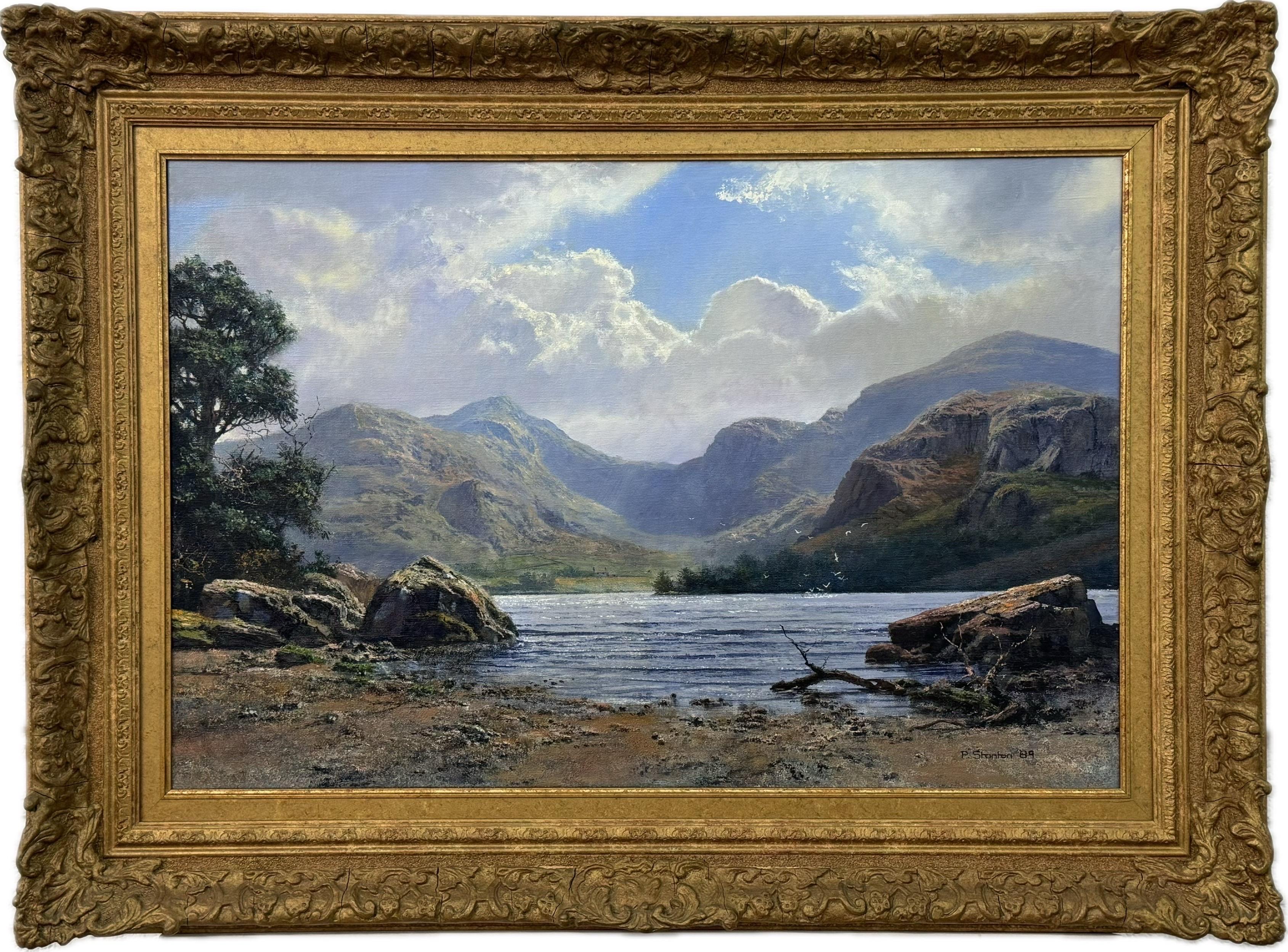 Mountain Landscape Painting of the English Lake District by British Artist, Philip Stanton. This is a high quality original, oil on canvas, in great condition and ready to hang!

Art measures 30 x 20 inches
Frame measures 38 x 28 inches
(Presented