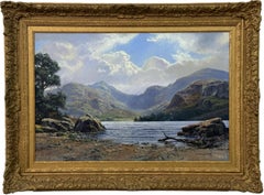 Peinture de paysage de montagne du Lake District anglais par un artiste britannique