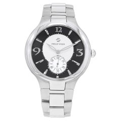 Philip Stein Montre pour homme Signature Novalties à quartz en acier inoxydable 43-MBW-SS