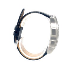 Philip Stein 32mm Dual Time Quartz Watch with Diamond Bezel (Montre à quartz à double heure avec lunette en diamant)