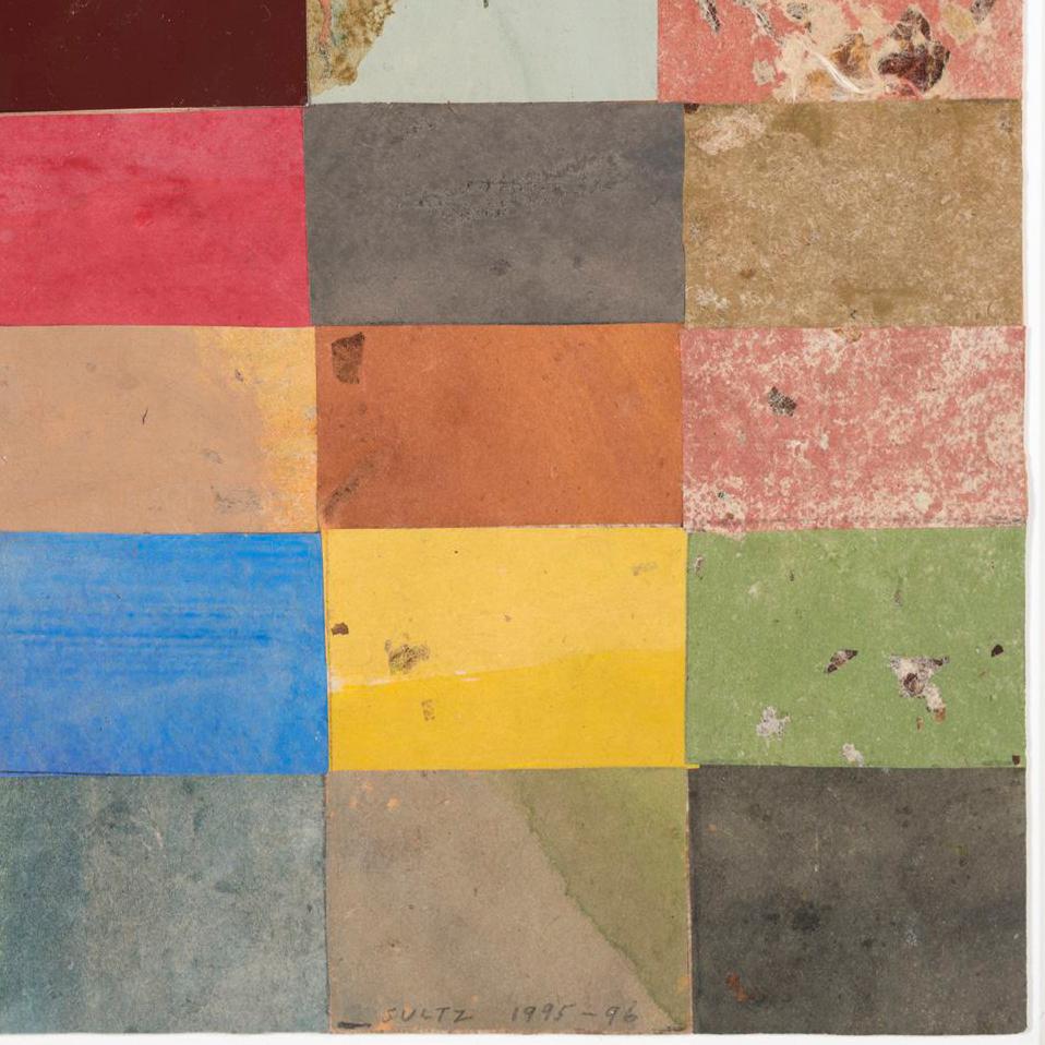 PHILLIP SULTZ (b. 1930, Buffalo, NY)

Philip Sultz is a mixed media artist who has made paintings, collages, and assemblages using a variety of materials. There is a subtle offhand beauty to his organic arrangements of cut paper and matte pigment.