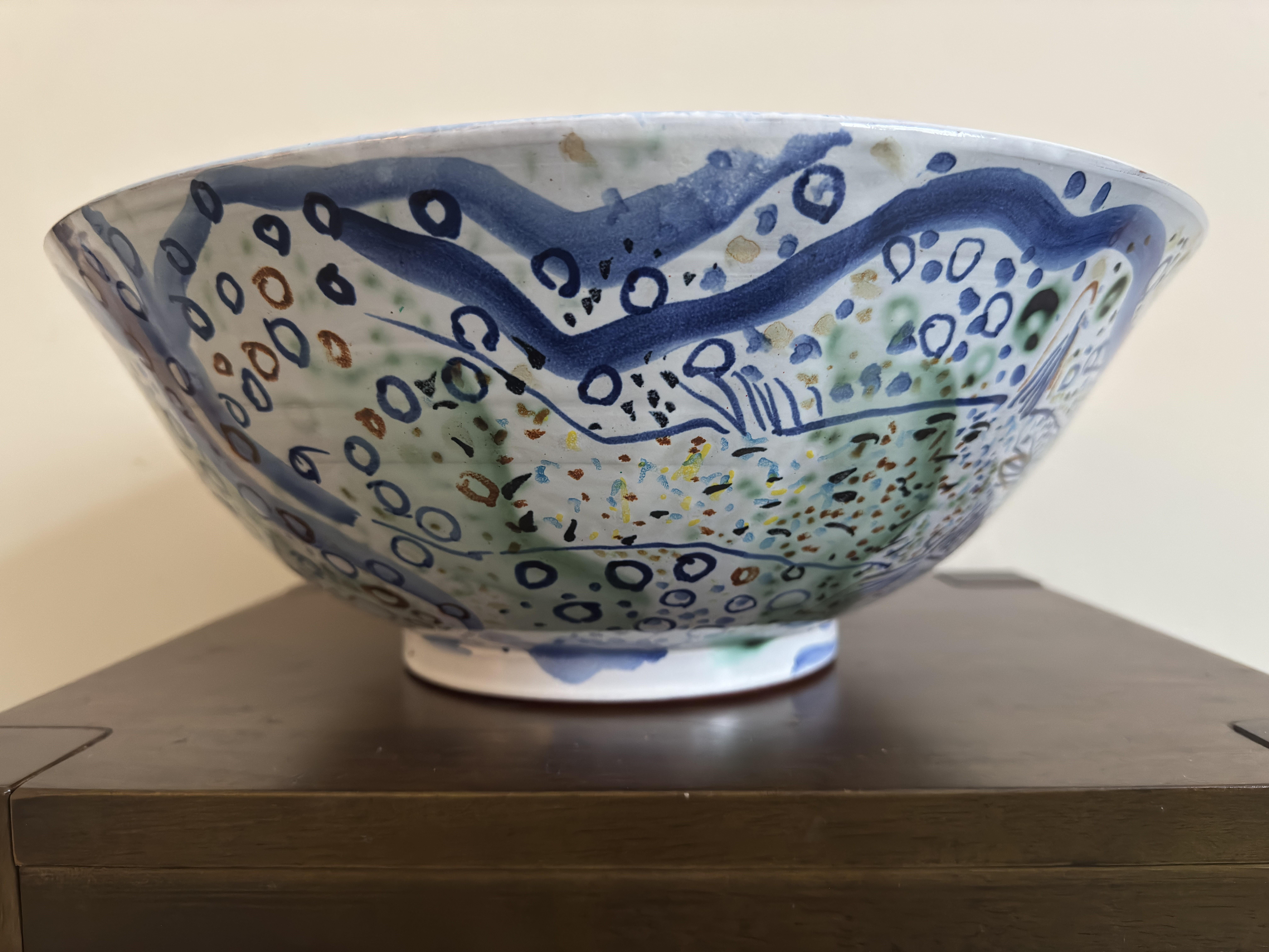 Philip Sutton Ceramic Bowl - 'Dragonfly'  circa 1990 For Sale 5