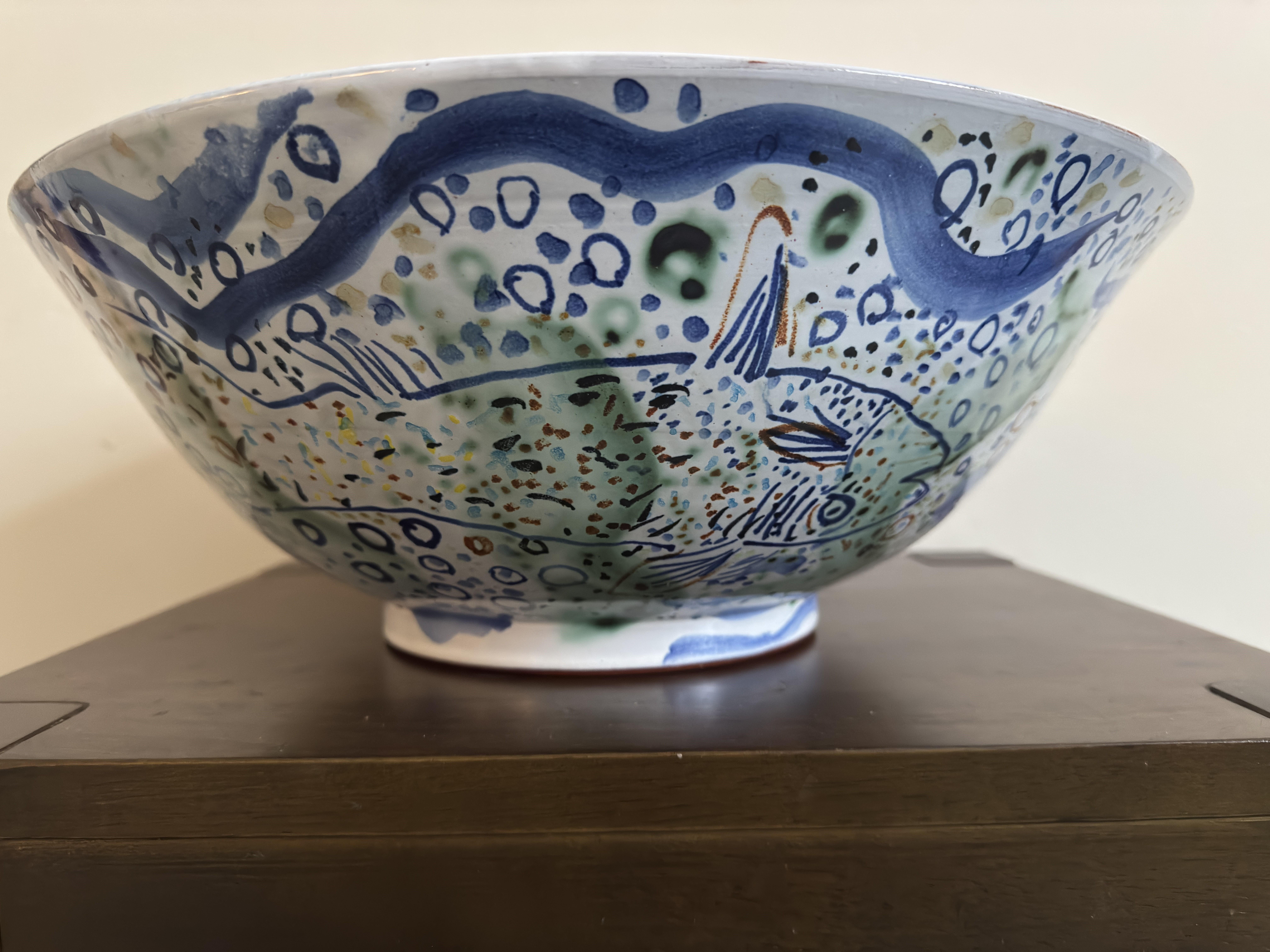 Philip Sutton Ceramic Bowl - 'Dragonfly'  circa 1990 For Sale 6
