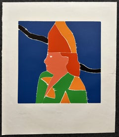 Artist Mother  1967 Signed Limited Edition Woodblock