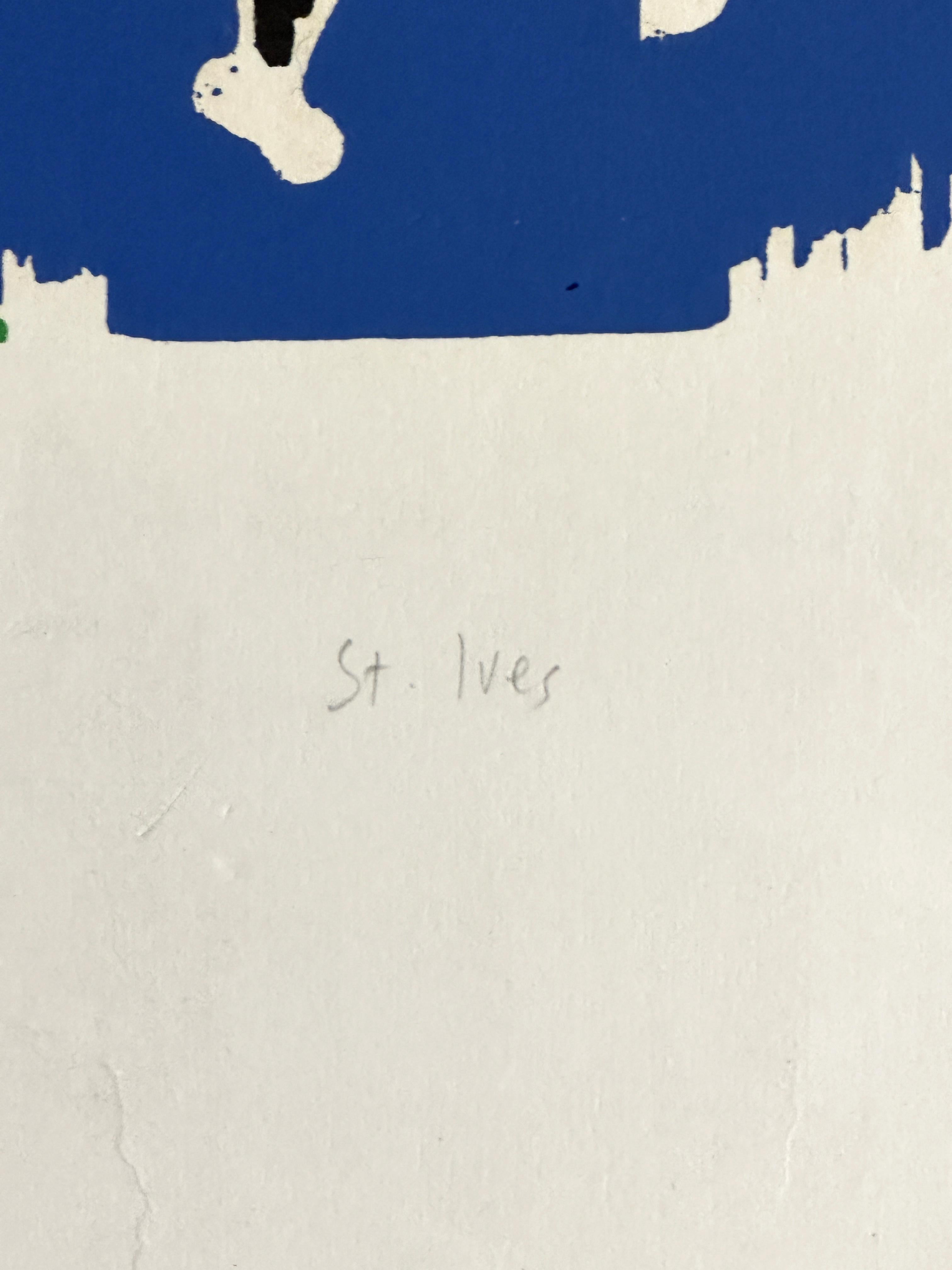 Philip Sutton
St. Ives - 1967
Druck - Holzschnitt 34'' x 27''
Auflage: signiert und nummeriert mit Bleistift 25/25
Bildgröße; 18 
