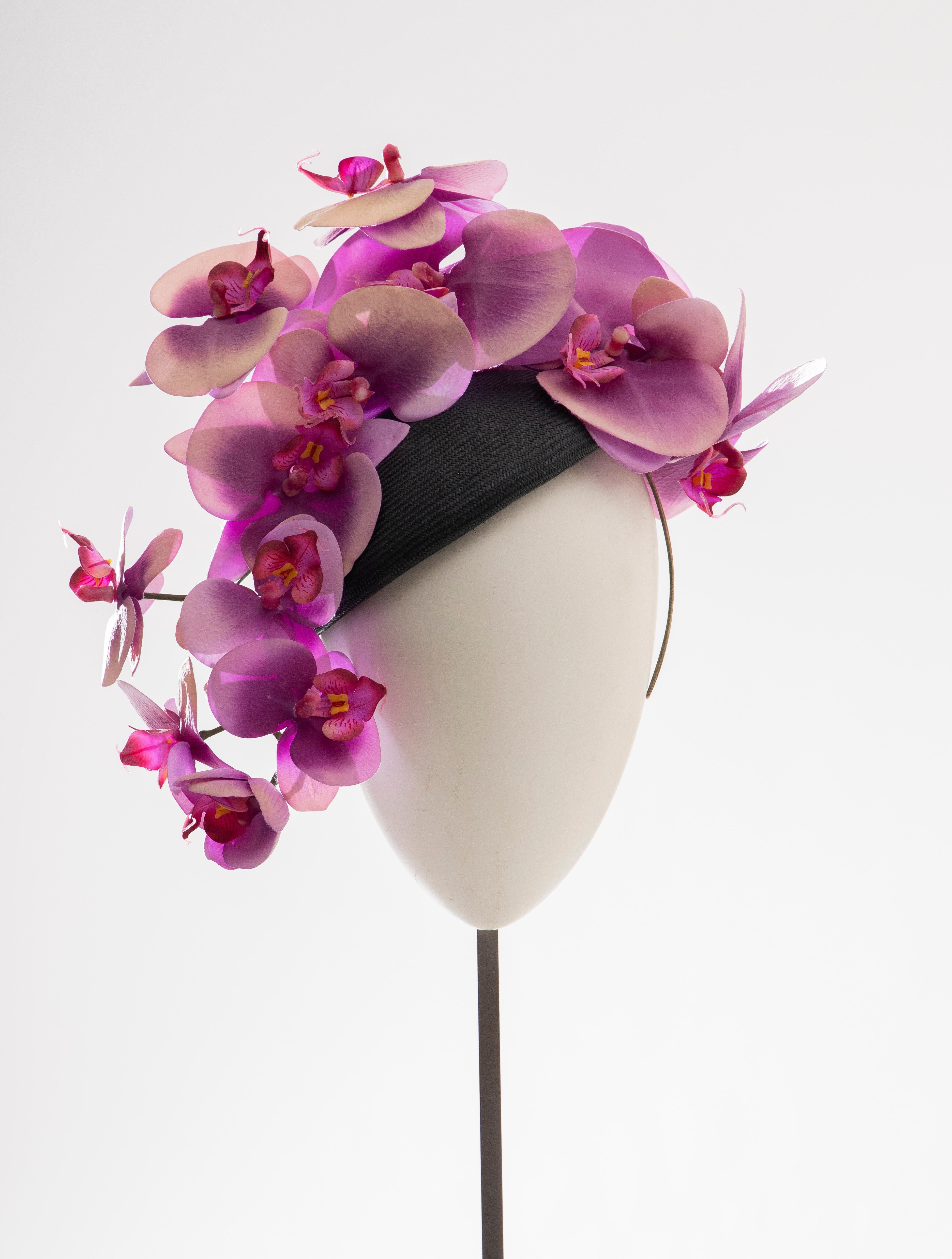 orchid fascinator