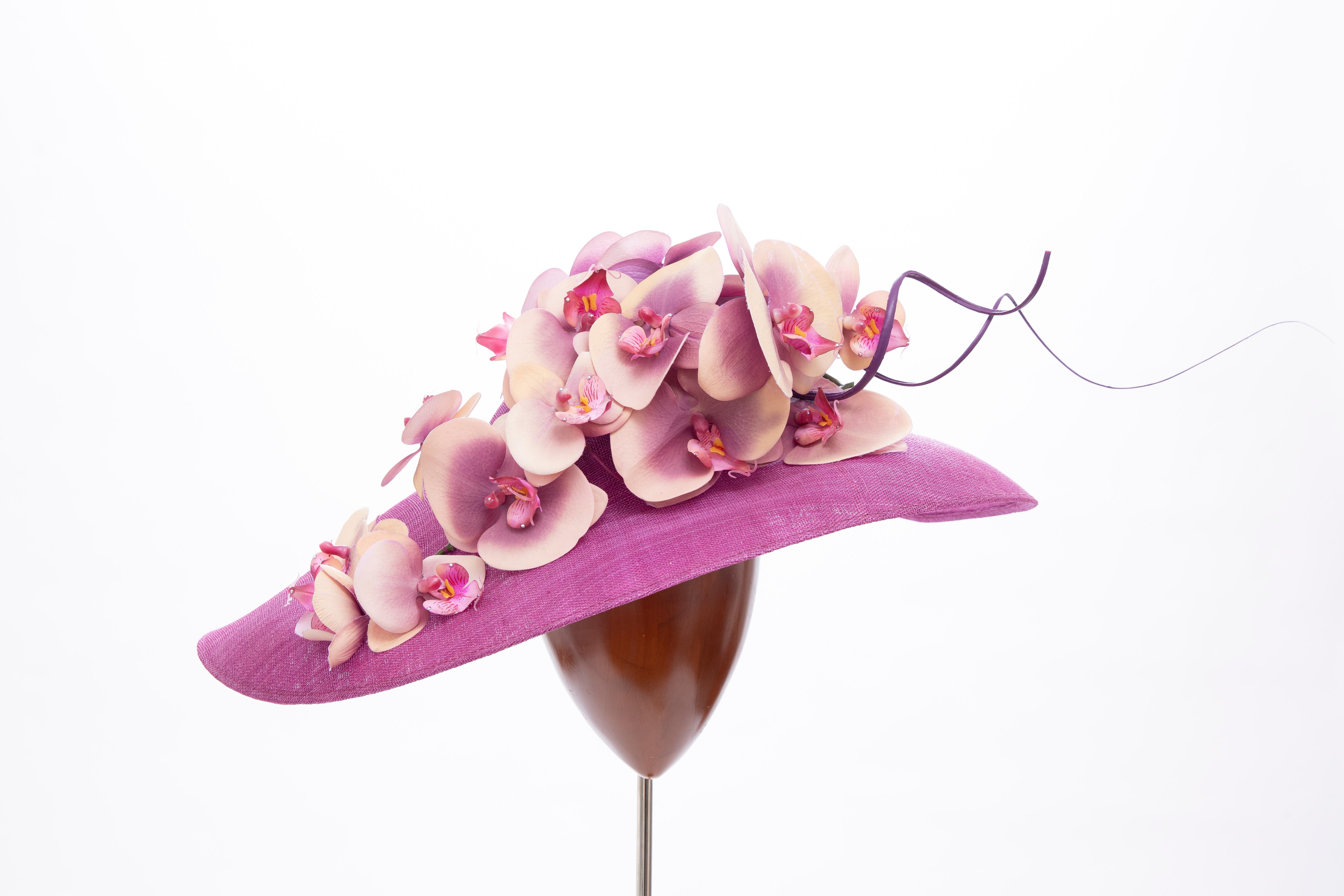 philip treacy orchid hat