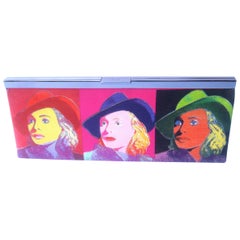 Philip Treacy London Graphic Cotton Cloth Print Clutch per Andy Warhol c.C.