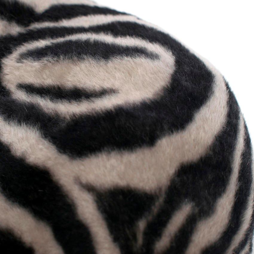 Philip Treacy Zebra Wool Felt Hat For Sale at 1stDibs | philip treacy ...