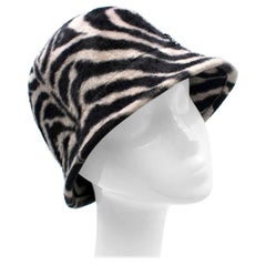 Philip Treacy Zebra-Wollfilzmütze