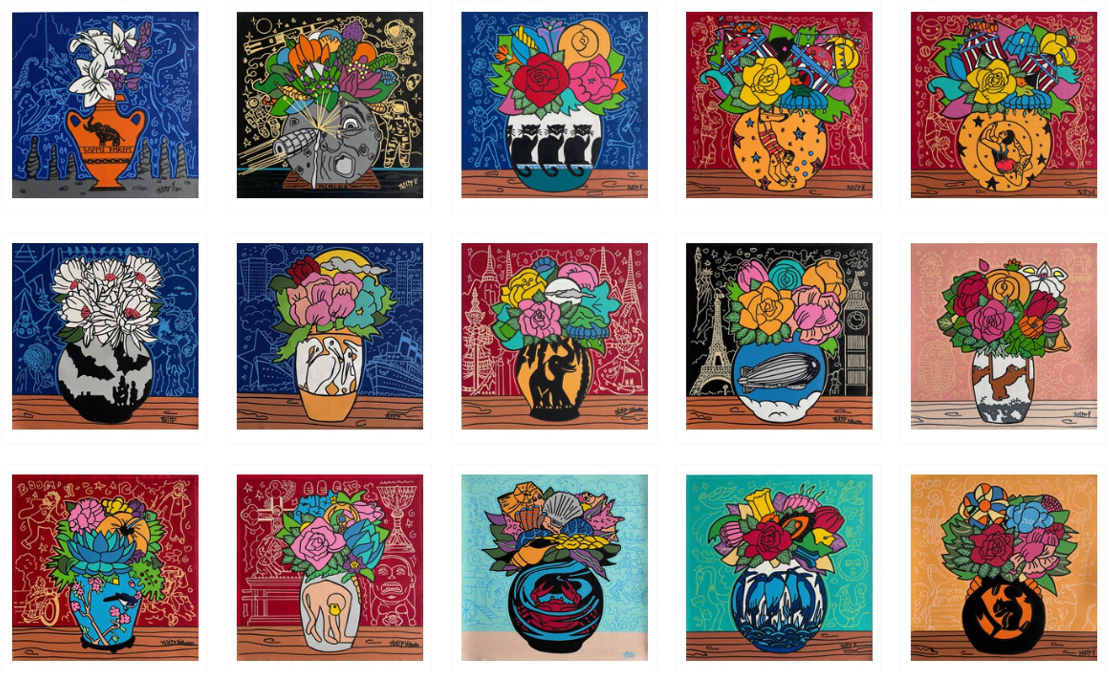 Philip Verhoeven Figurative Painting - Collection of 15 Small Paintings (35% OFF LIST PRICE - LIMITED TIME)