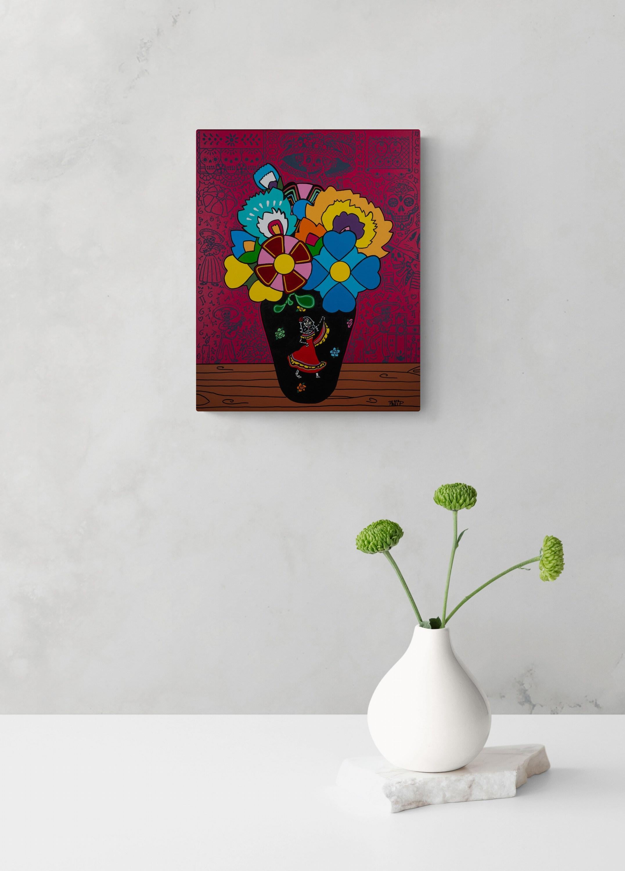 Dia dos Mortos - Painting di Philip Verhoeven