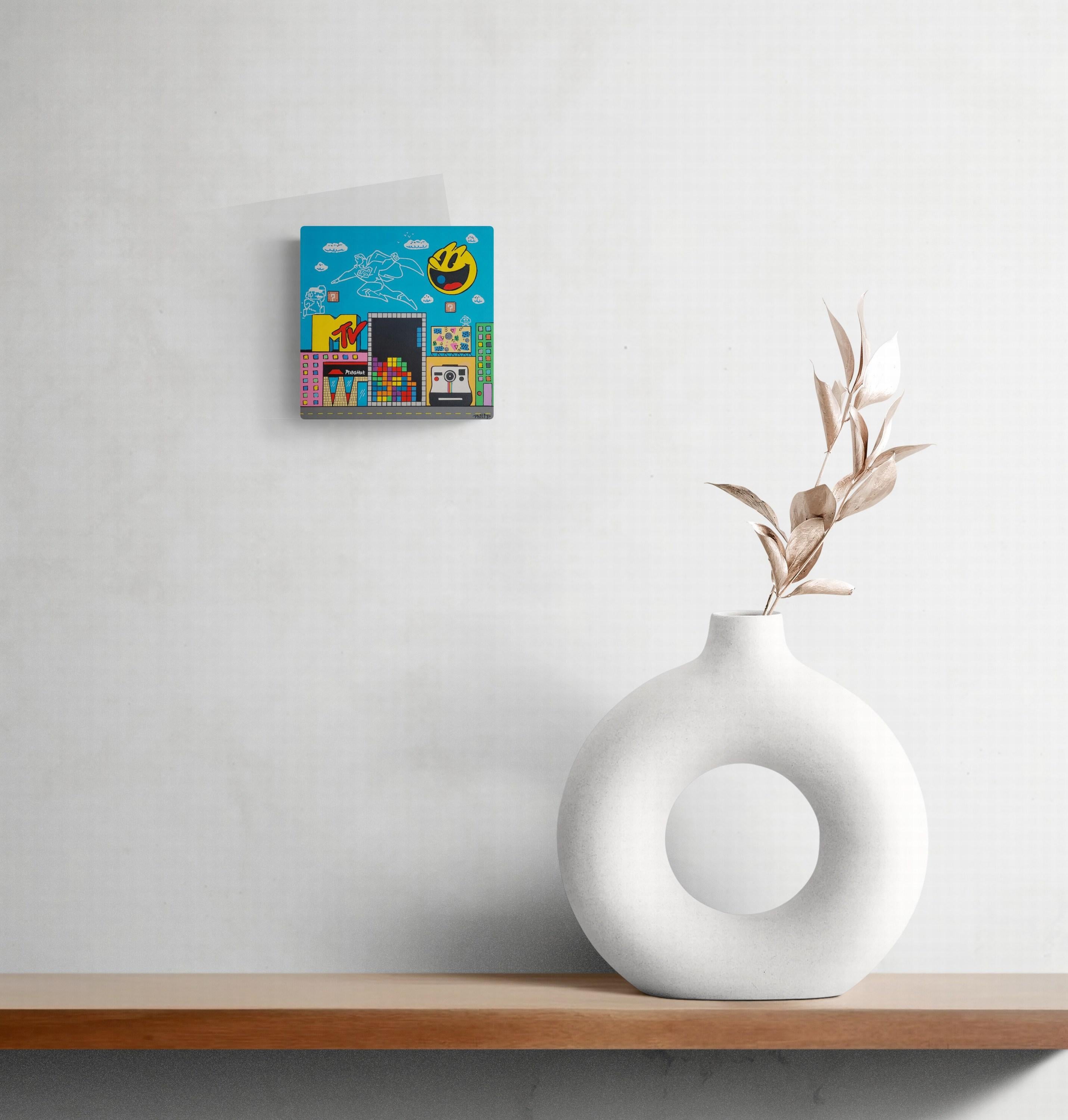 La Vie Urbaine - Painting di Philip Verhoeven