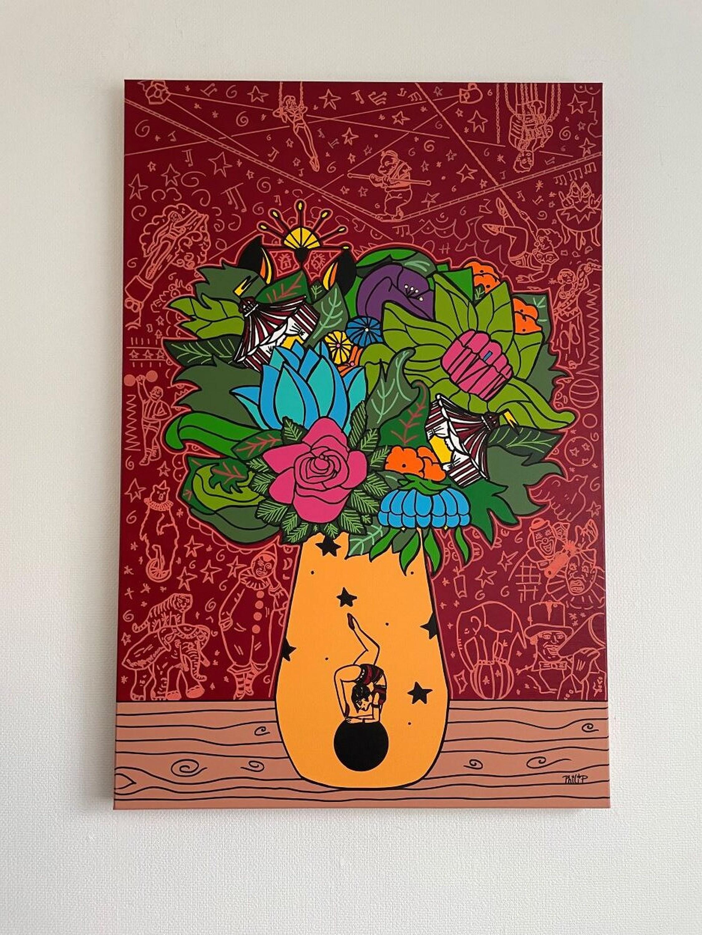 Señoras y Señores - Figurative Painting Negro de Philip Verhoeven