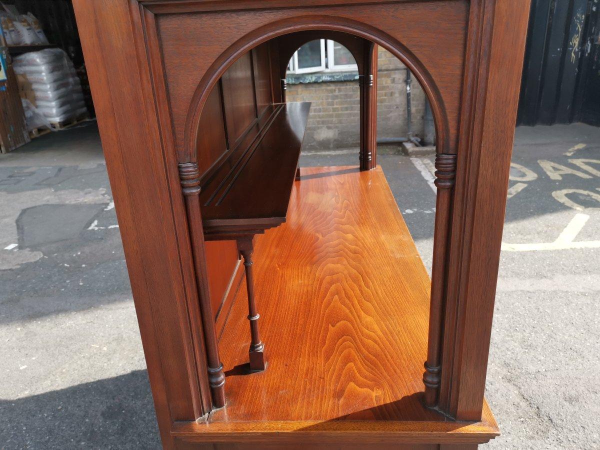 Arts and Crafts Philip Webb for Morris & Co. A Rare Arts & Crafts Walnut Sideboard Dresser. For Sale