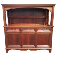 Philip Webb for Morris & Co. A Rare Arts & Crafts Walnut Sideboard Dresser.