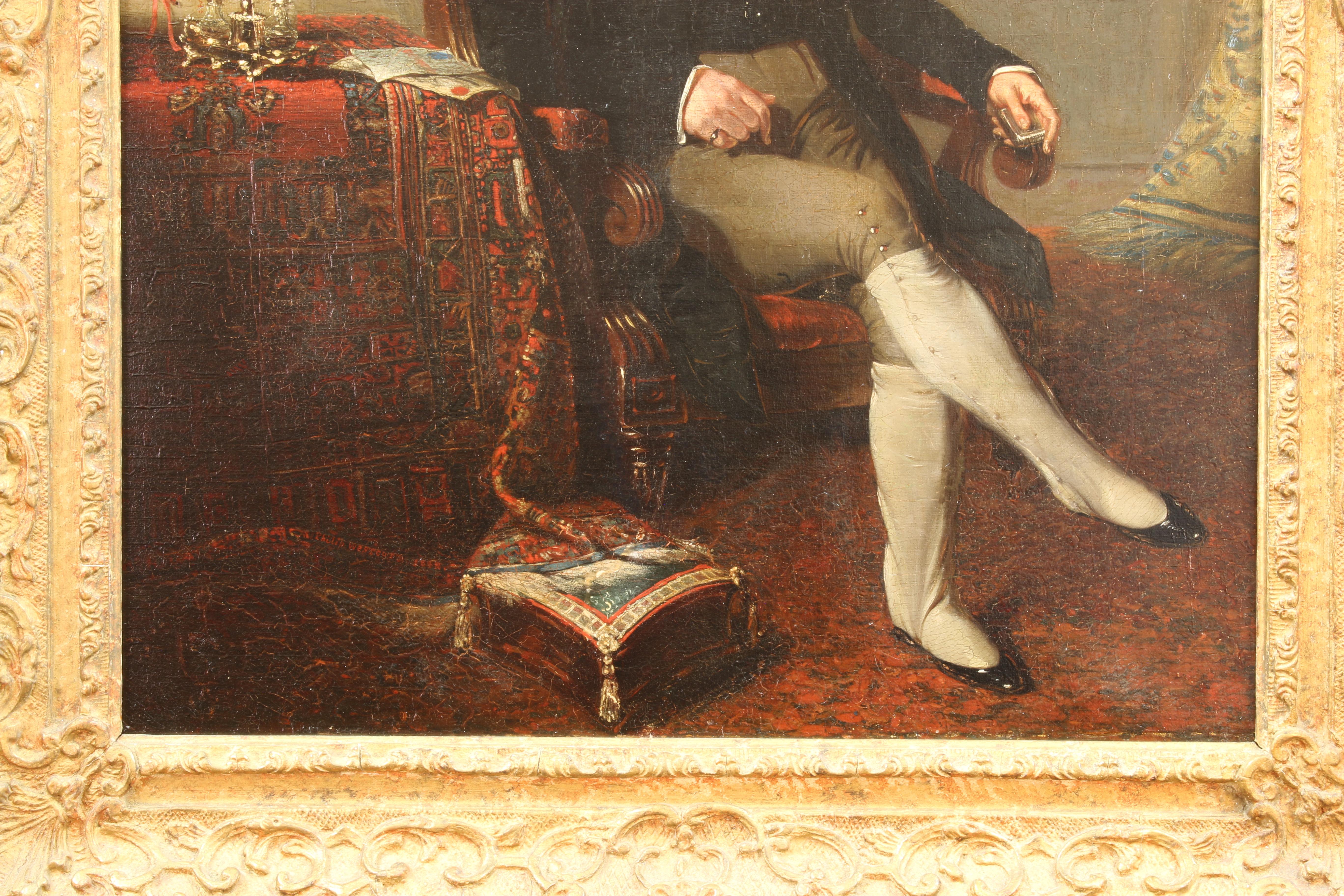 Charles Grey 2nd Earl Grey - Black Portrait Painting by Philip Westcott