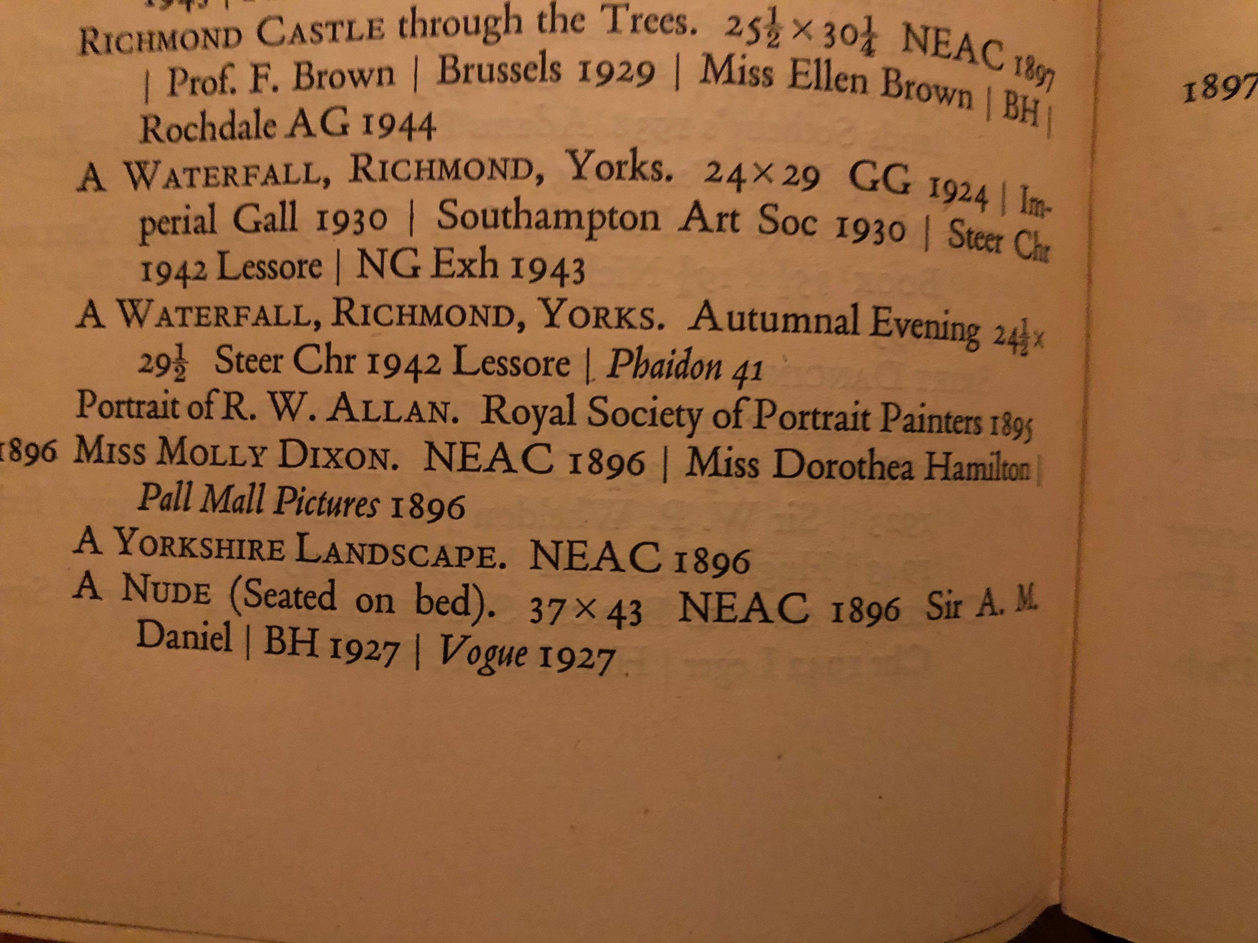 Philip Wilson Steer „Ein Wasserfall Richmond, Herbstabend“ von Philip Wilson im Angebot 6