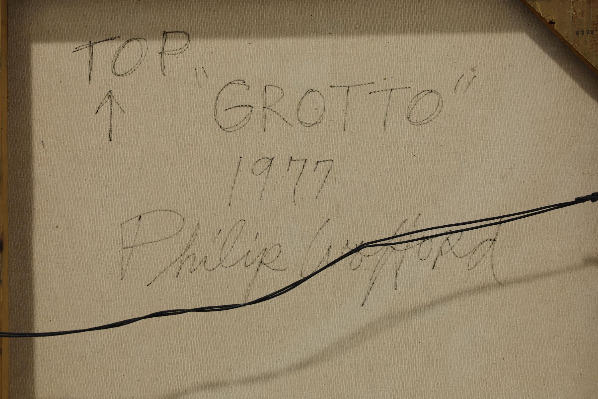 Philip Wofford, Acryl auf Leinwand „Grotto“, dtd. 1977,  61.5