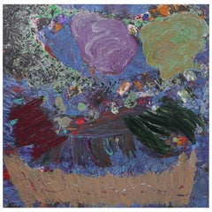 Philip Wofford, Acrilico su tela "Grotta", datato 1977. 1977,  61.5" x 61.5"