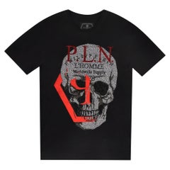 Philipp Crystal Skull Cotton T-Shirt