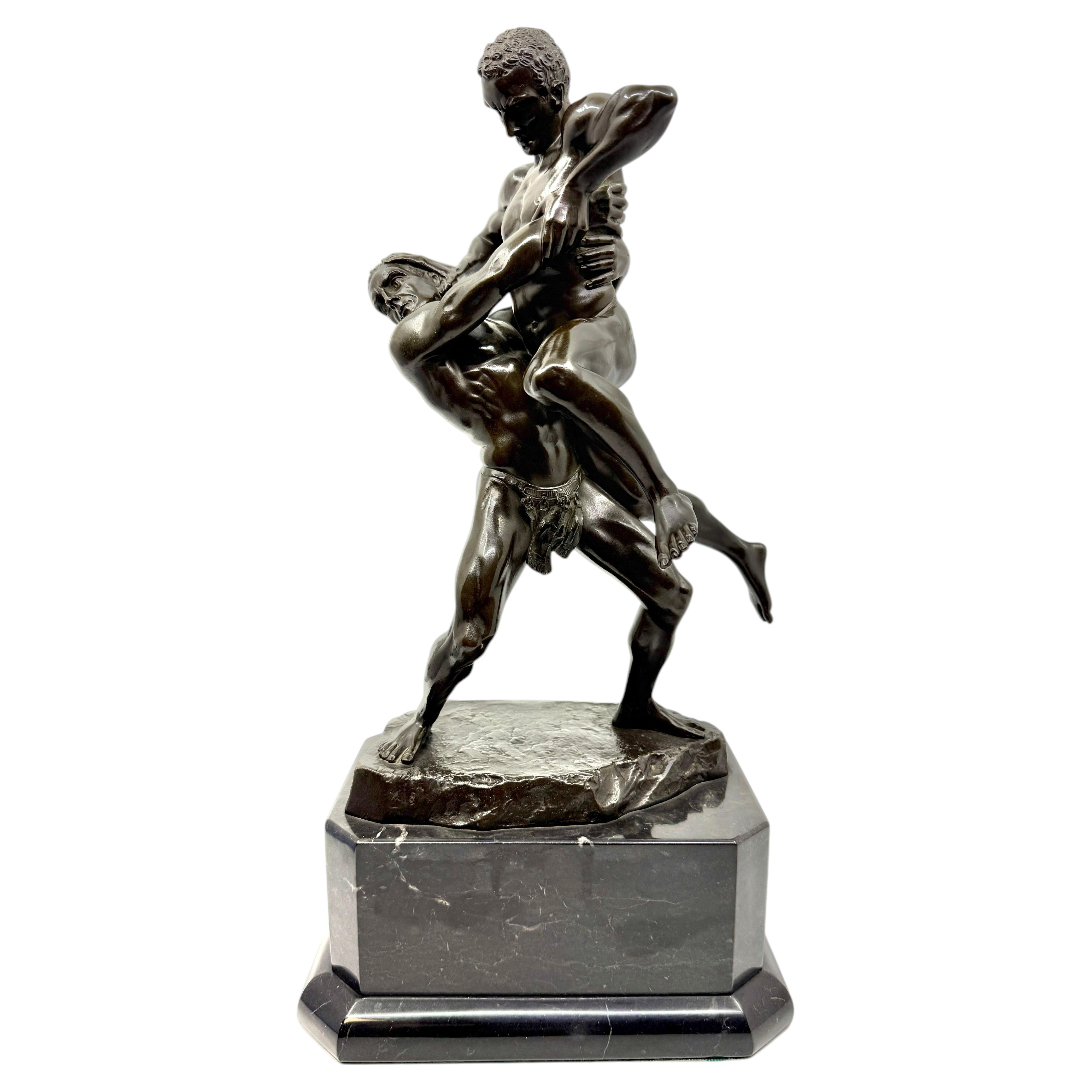 Philipp E. Hamburger Néo-classique "The Wrestlers" (Les lutteurs) en vente